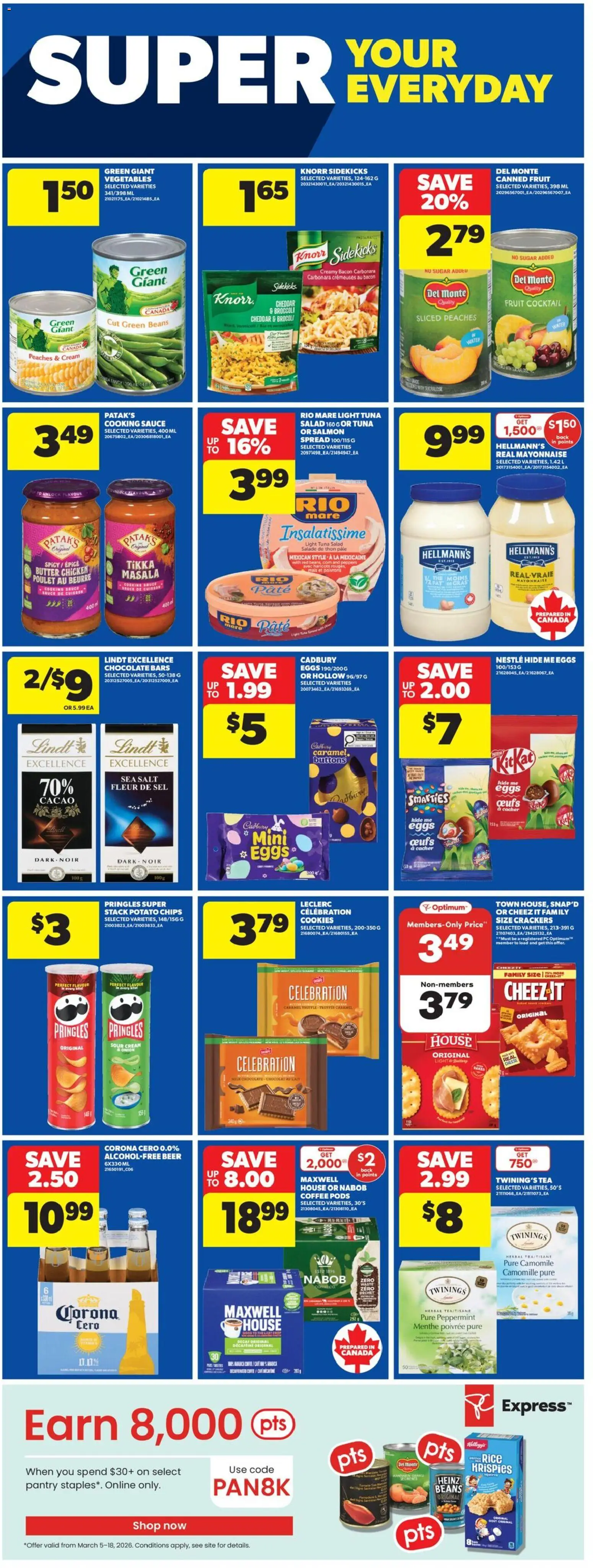 Real Canadian Superstore flyer valid from 05.03.2026 | Page: 14 | Products: Rice, Tea, Butter, Beer