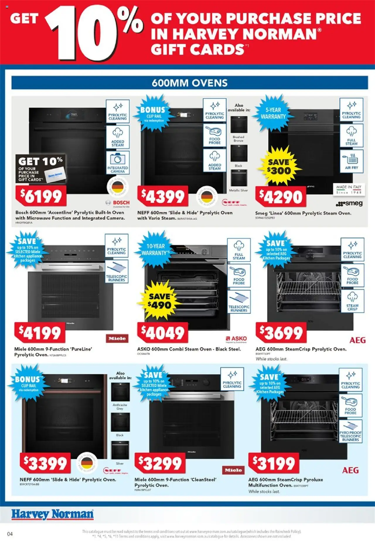 Harvey Norman catalogue - valid from 15.08.2025 | Page: 4 | Products: Accessories, Clip, Oven, Microwave