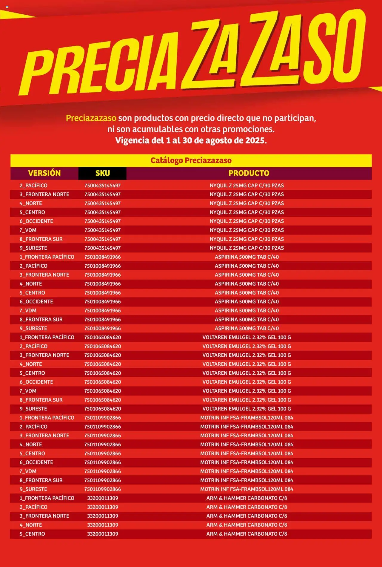 Nuevas ofertas de Soriana válidas en toda la República Mexicana desde el 01.08.2025. ¡Encuentra las mejores ofertas en Soriana - Catálogo Preciazazaso Mercado Nacional! | Página: 183