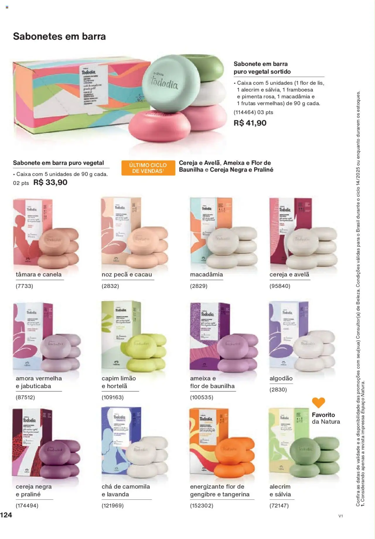 Natura Folheto - válido de 18.08.2025 | Página: 124 | Produtos: Hortelã, Chá, Sabonete, Ameixa