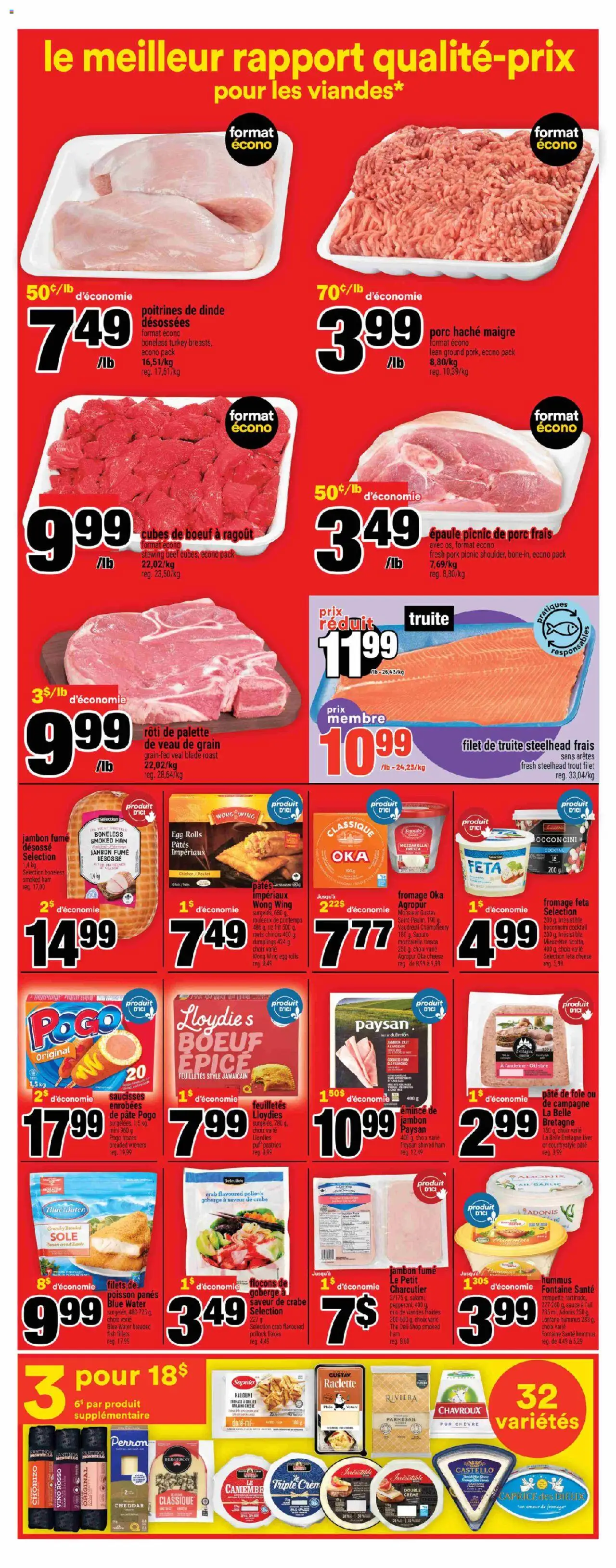 Super C flyer valid from 02.10.2025 | Page: 8 | Products: Beef, Flakes, Turkey, Chicken