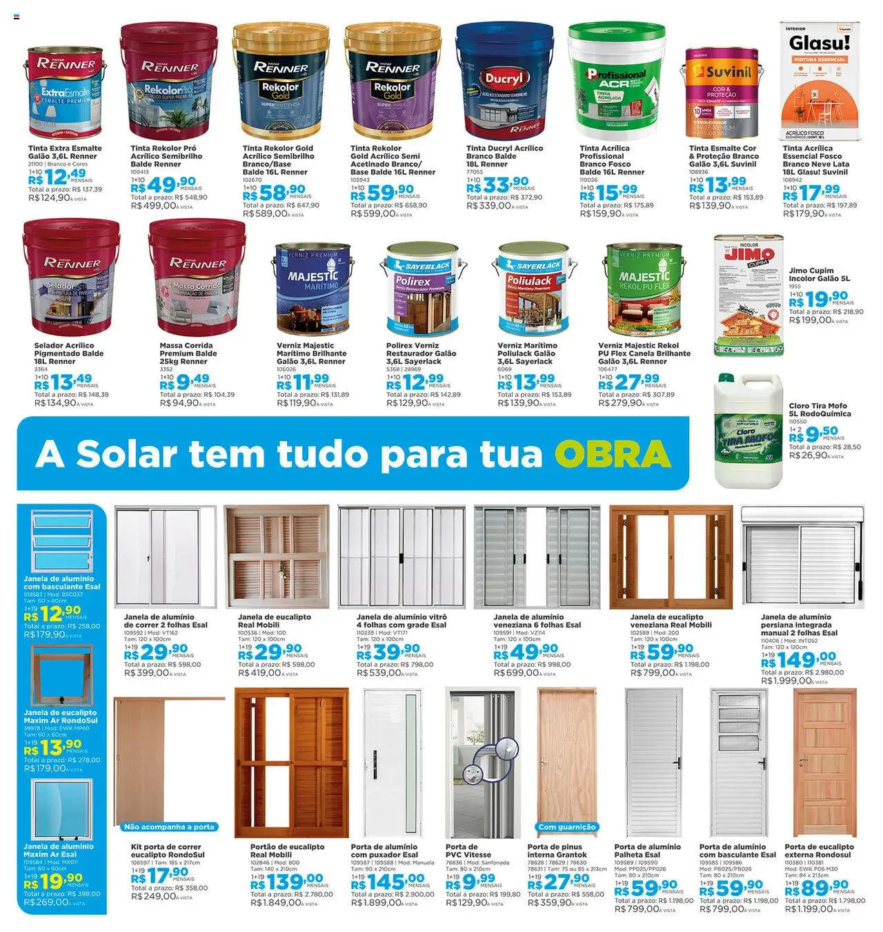 Lojas Solar Folheto - válido de 01.08.2025 | Página: 5 | Produtos: Selador, Guarnição, Janela, Base
