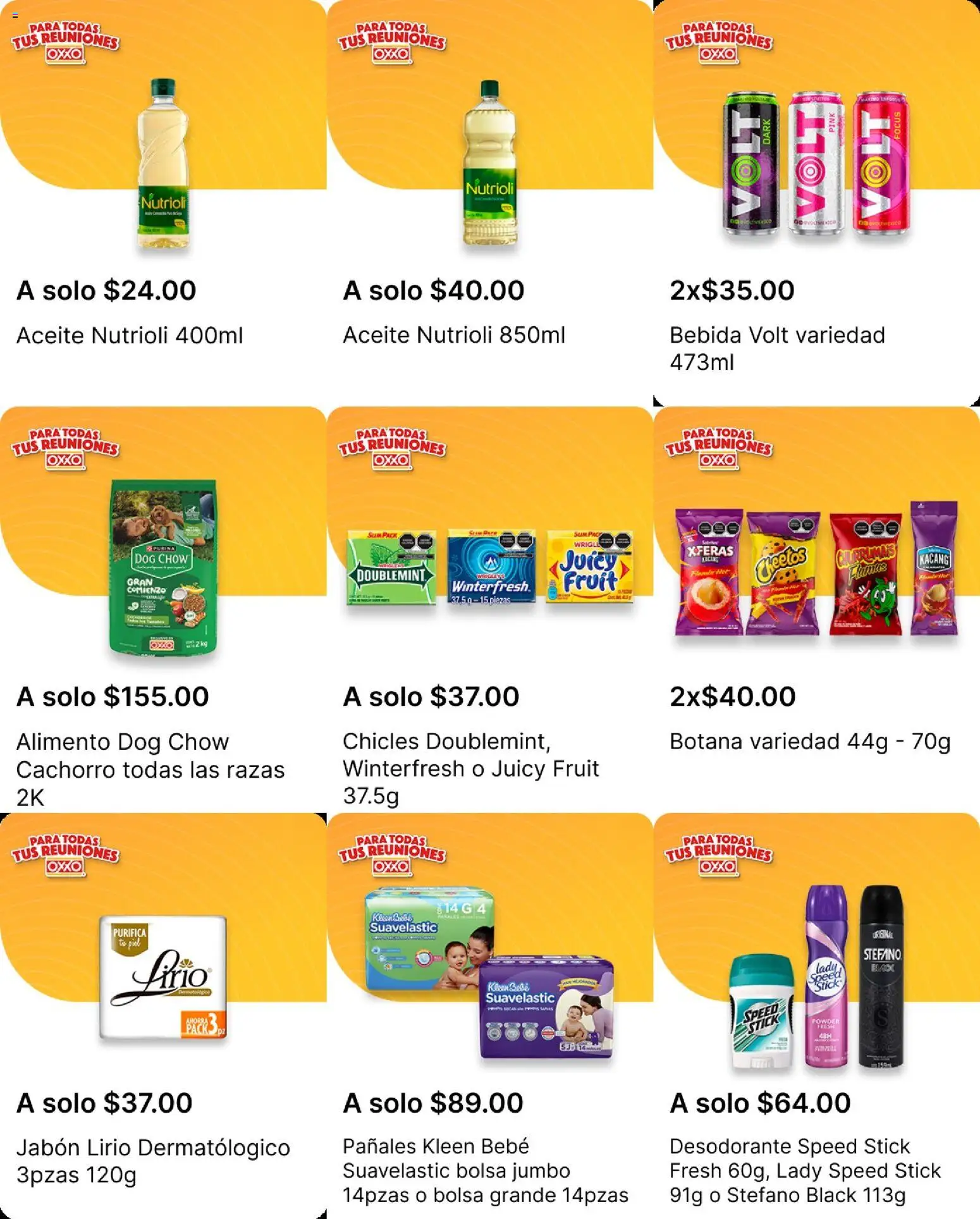 Nuevas ofertas de OXXO válidas en toda la República Mexicana desde el 16.10.2025. ¡Encuentra las mejores ofertas en OXXO folleto! | Página: 19 | Productos: Desodorante, Chicles, Bolsa, Pañales