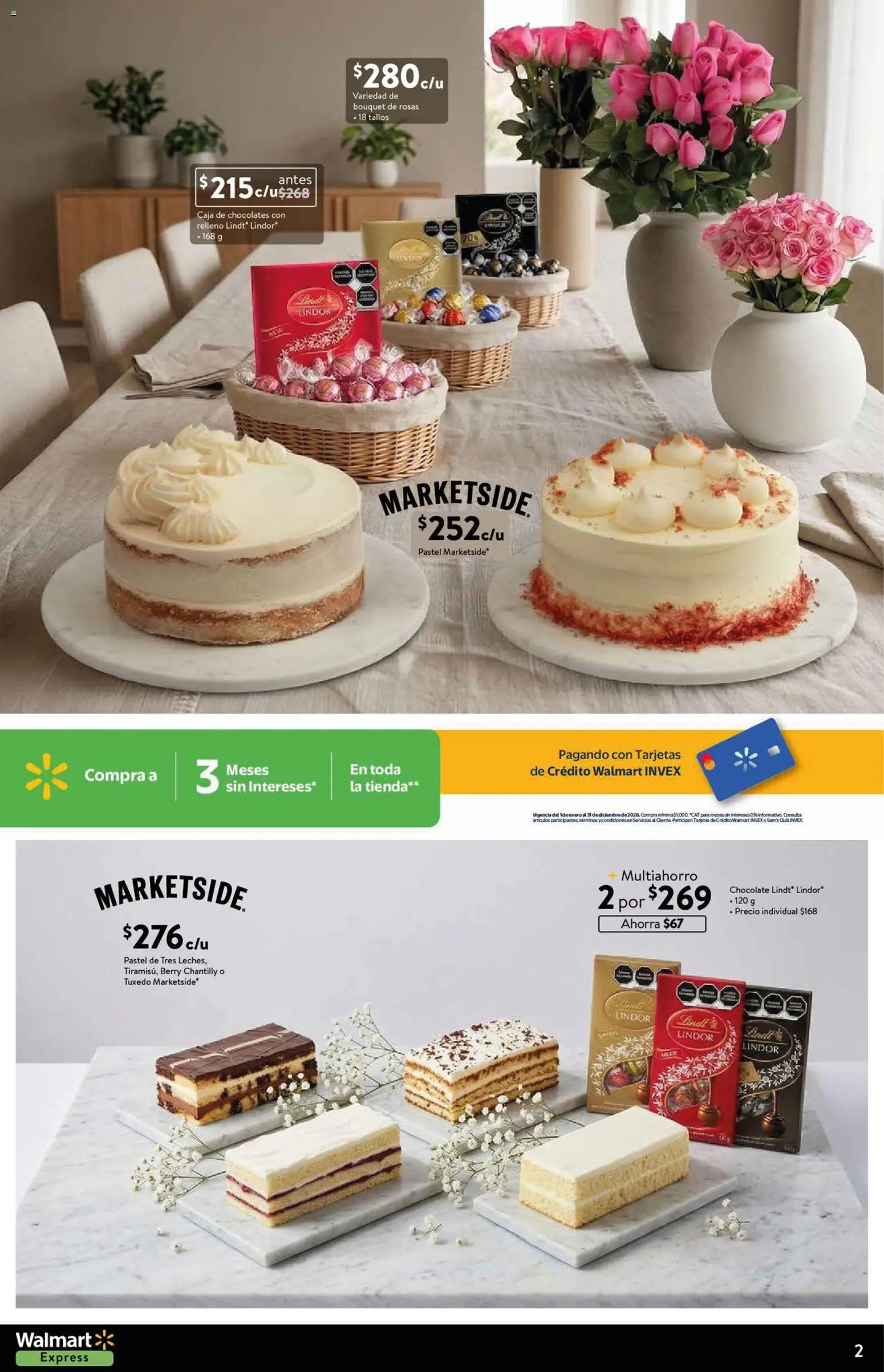 Nuevas ofertas de Walmart Express válidas en toda la República Mexicana desde el 13.04.2026. ¡Encuentra las mejores ofertas en Walmart Express folleto Aquí mamá encuentra todo y tú, el regalo ideal! | Página: 2 | Productos: Pastel, Chocolate, Caja