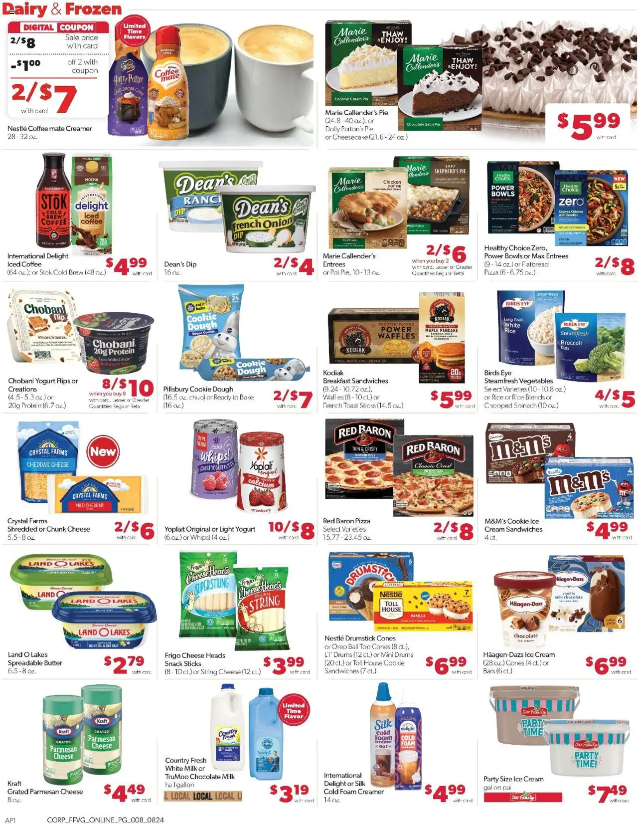Family Fare Weekly Ad - MI - valid from 24.08.2025 | Page: 12 | Products: Yogurt, Oil, Vegetables, Cheesecake
