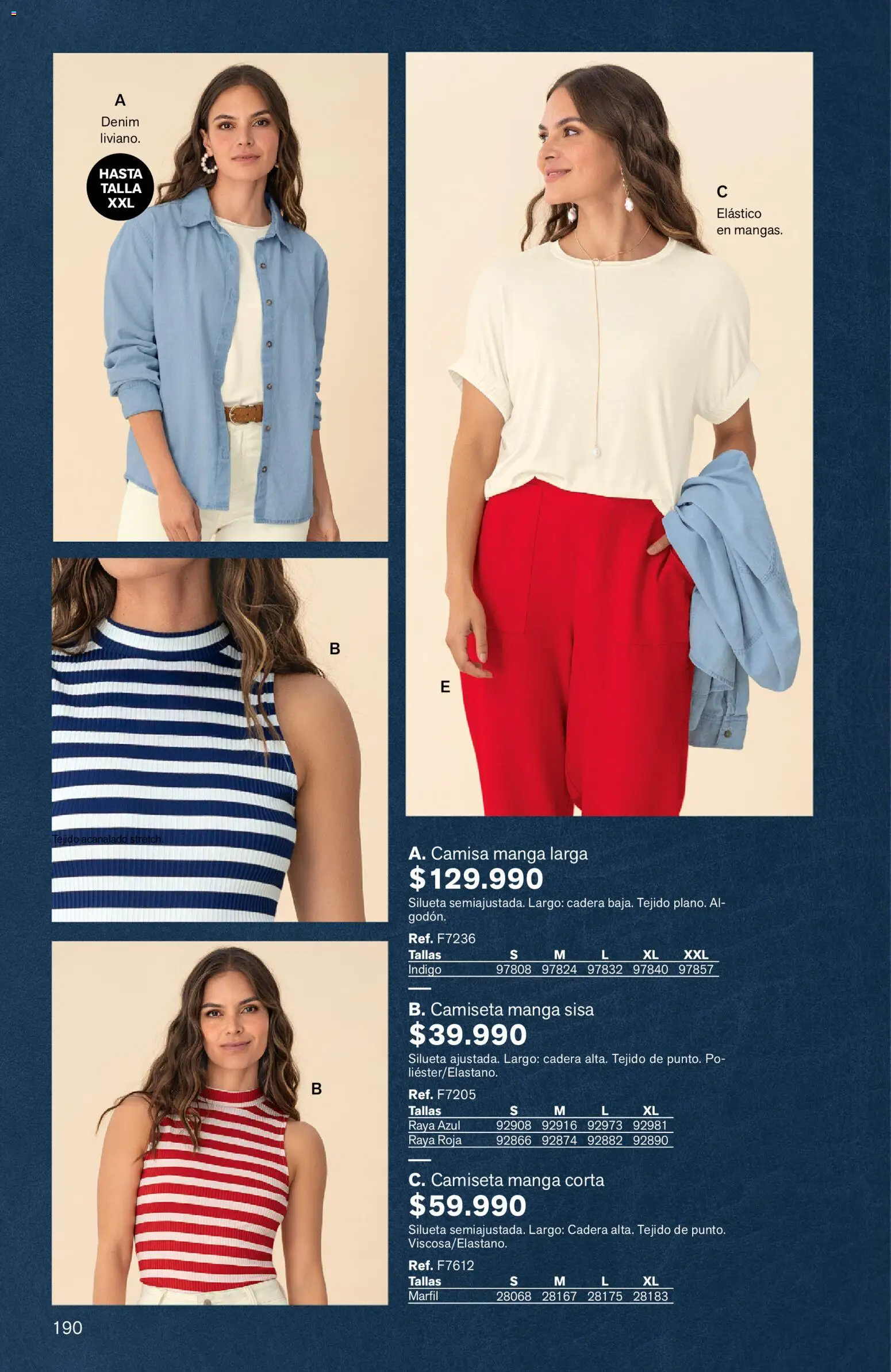 Leonisa revista - valida desde el 03.04.2026 | Página: 190 | Productos: Camiseta, Camiseta manga sisa, Camisa