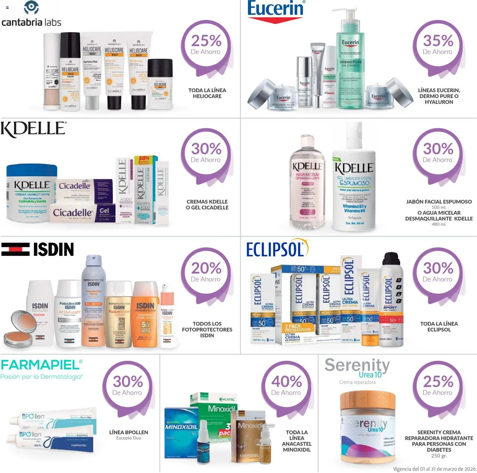 Nuevas ofertas de Farmacia Guadalajara válidas en toda la República Mexicana desde el 01.03.2026. ¡Encuentra las mejores ofertas en Farmacia Guadalajara catálogo Dermo! | Página: 3 | Productos: Crema, Limpiador facial, Fragancia, Agua micelar