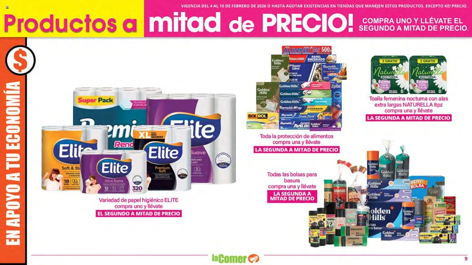 Nuevas ofertas de La Comer válidas en toda la República Mexicana desde el 04.02.2026. ¡Encuentra las mejores ofertas en La Comer folleto! | Página: 9