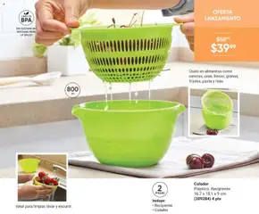 Vista previa de Colador, Plástico. Recipiente: 16.7 x 15.1 x 9 cm, nuevo folleto de la tienda, válido en México a partir del 07.11.2025 | Página: 65 | Productos: Colador, Pasta