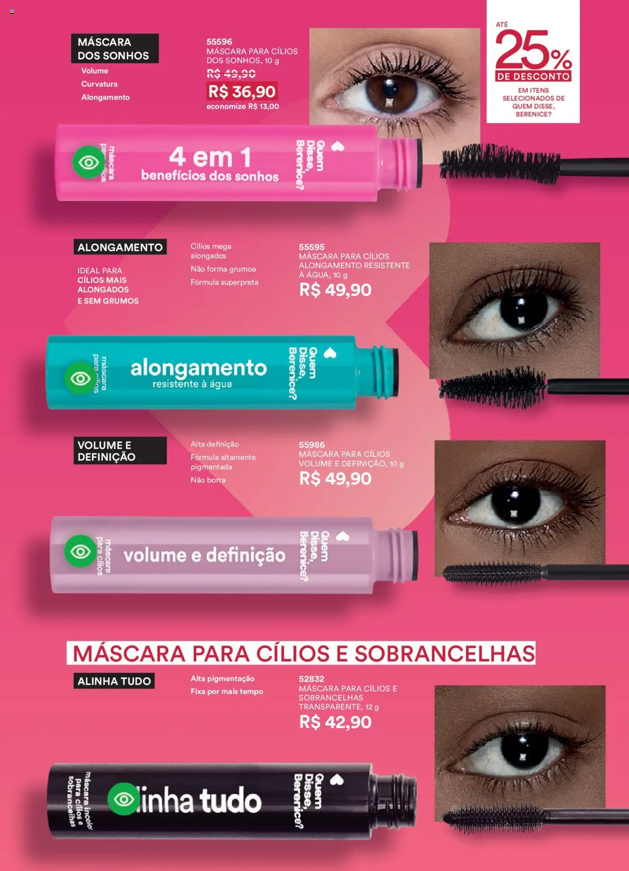 O Boticário Folheto - válido de 22.09.2025 | Página: 52 | Produtos: Máscara para cílios