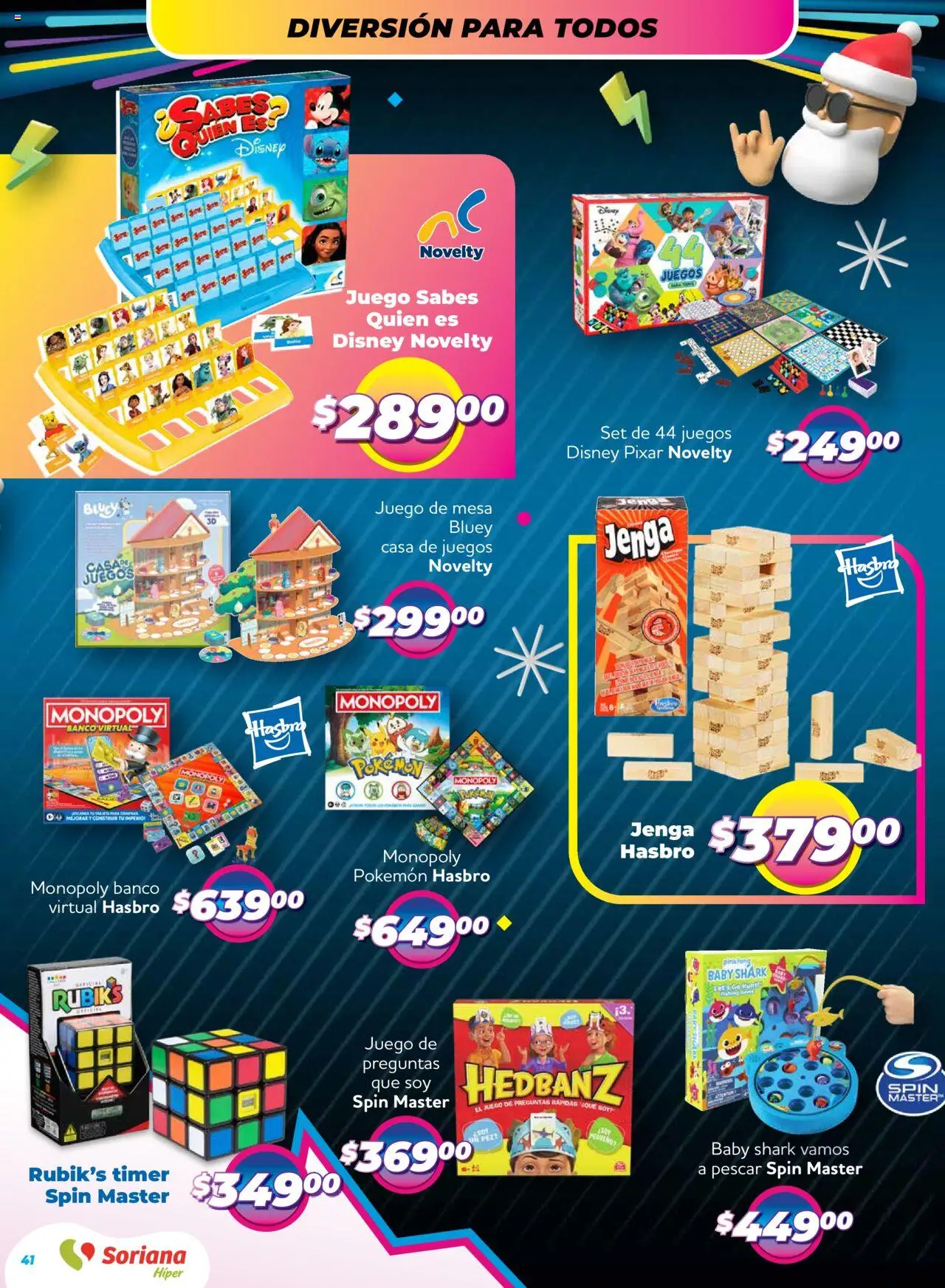 Nuevas ofertas de Soriana válidas en toda la República Mexicana desde el 09.10.2025. ¡Encuentra las mejores ofertas en Soriana - Reino de los Juguetes Súper Nacional! | Página: 41 | Productos: Juego, Banco, Mesa