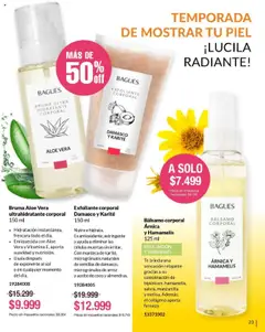 Bagués catálogo │ válido desde el 25.08.2025 | Página: 23 | Productos: Aceite, Exfoliante corporal, Bruma, Radiante