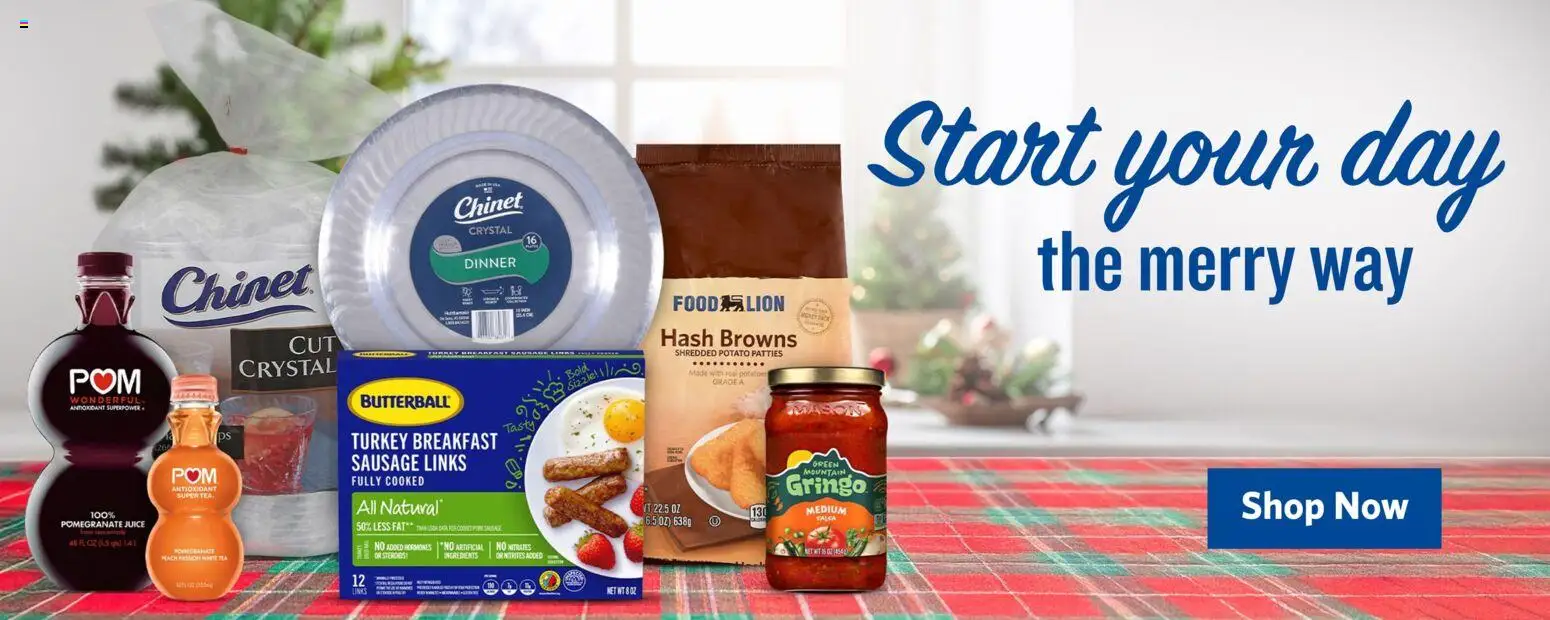 Food Lion Weekly Ad - valid from 17.12.2025 | Page: 12 | Products: Juice, Tea, Sausage, Peach