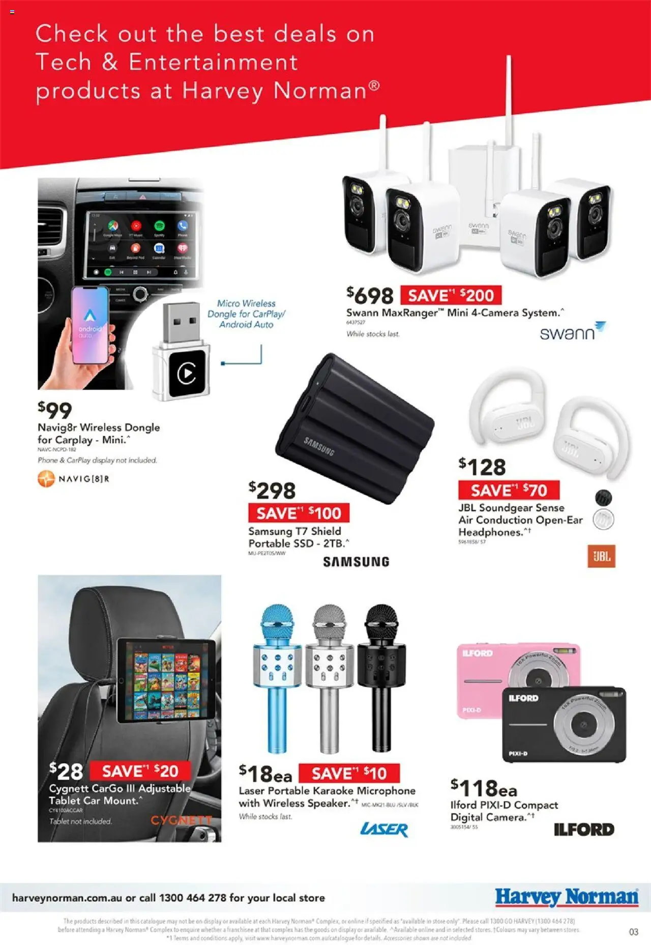 Harvey Norman catalogue - valid from 17.10.2025 | Page: 3 | Products: Phone, Tablet, Microphone, Portable
