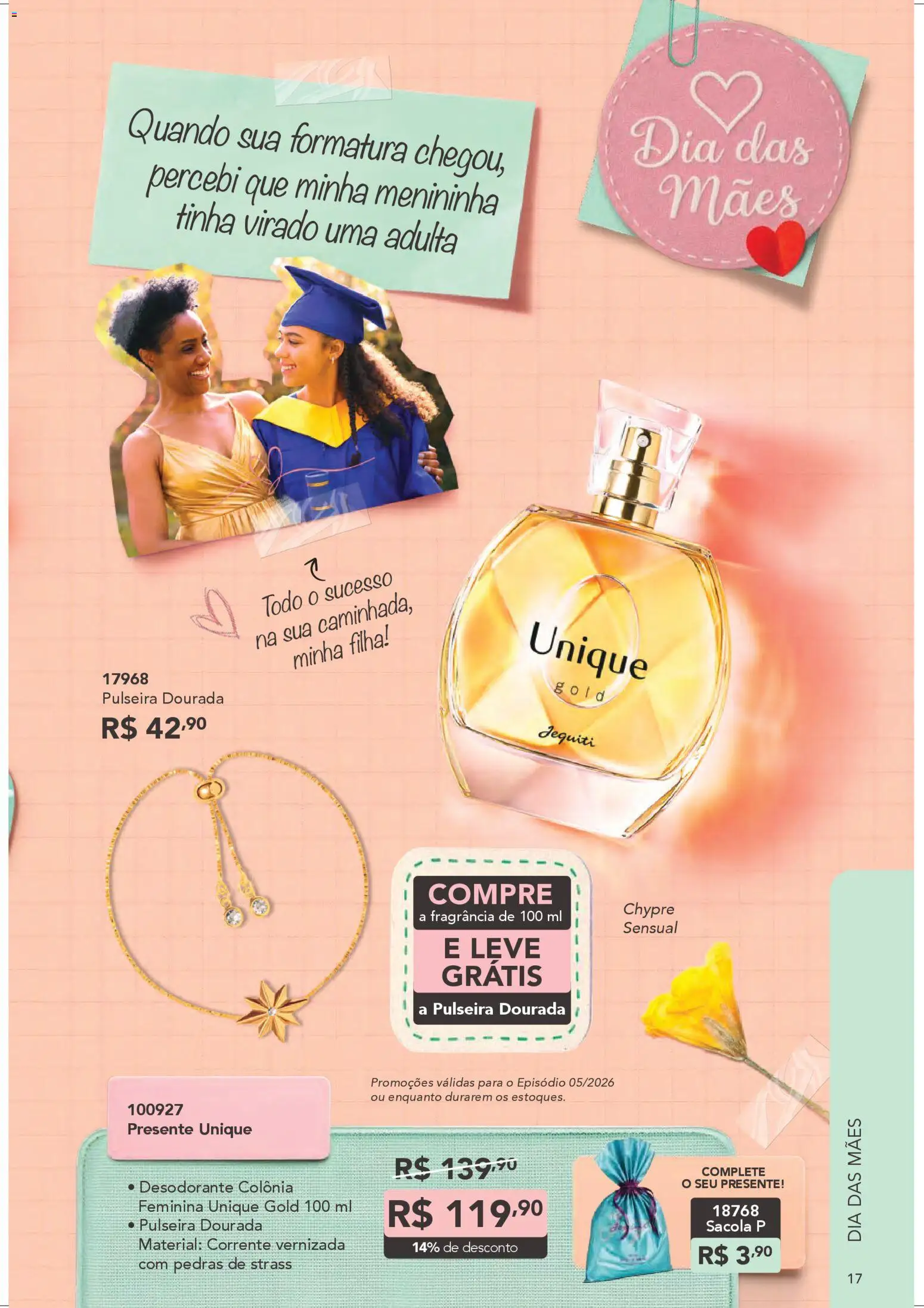 Jequiti Folheto - válido de 28.03.2026 | Página: 17 | Produtos: Fragrância, Desodorante, Pulseira
