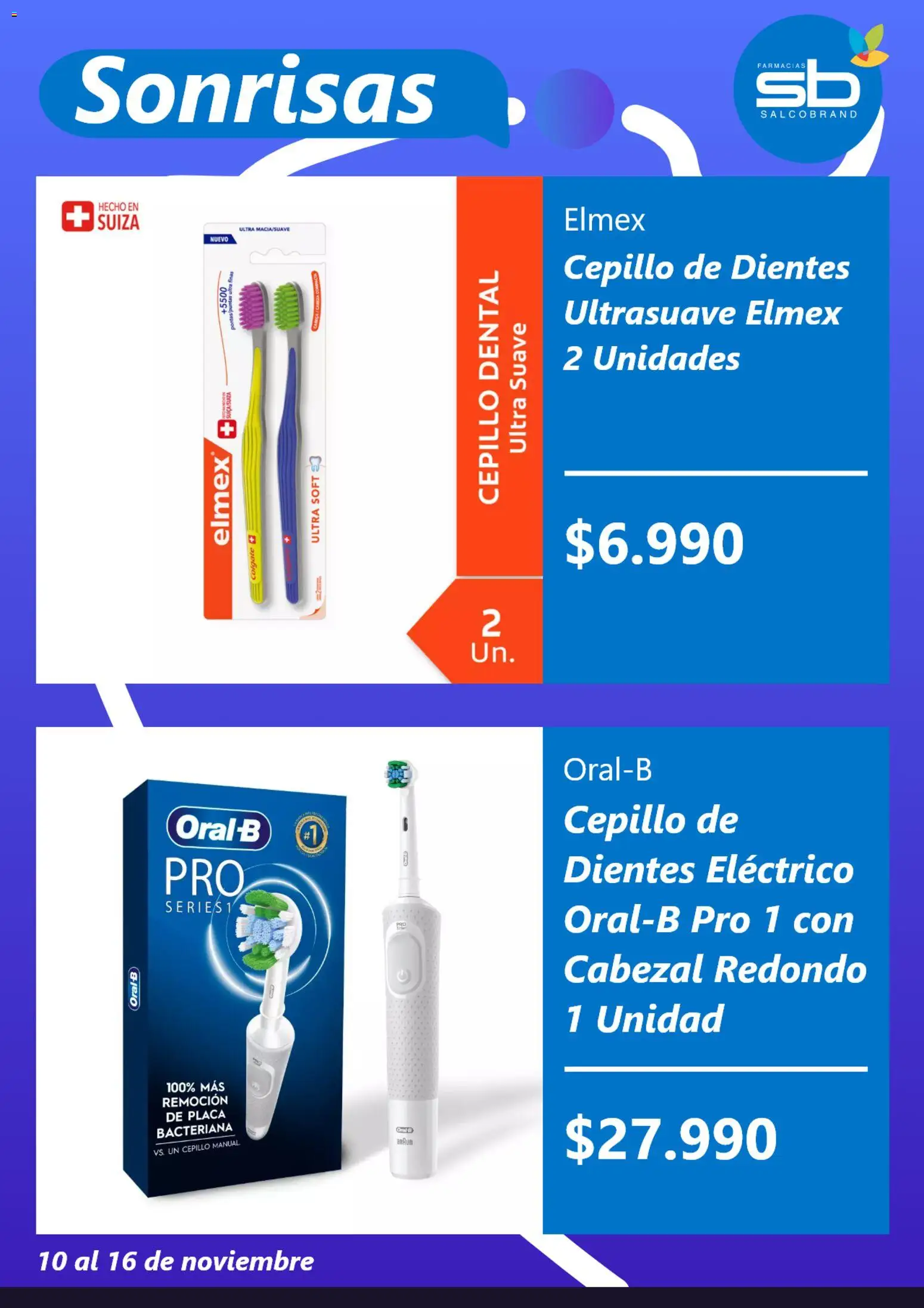 Salcobrand ofertas  │ válido desde el 10.11.2025 | Página: 4 | Productos: Cepillo de dientes eléctrico, Cepillo, Cepillo de dientes