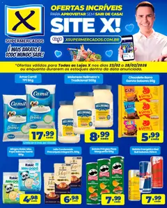 X Supermercados - Ofertas imperdíveis - Pré-Visualização do folheto da loja X Supermercados, válido de 23.02.2026