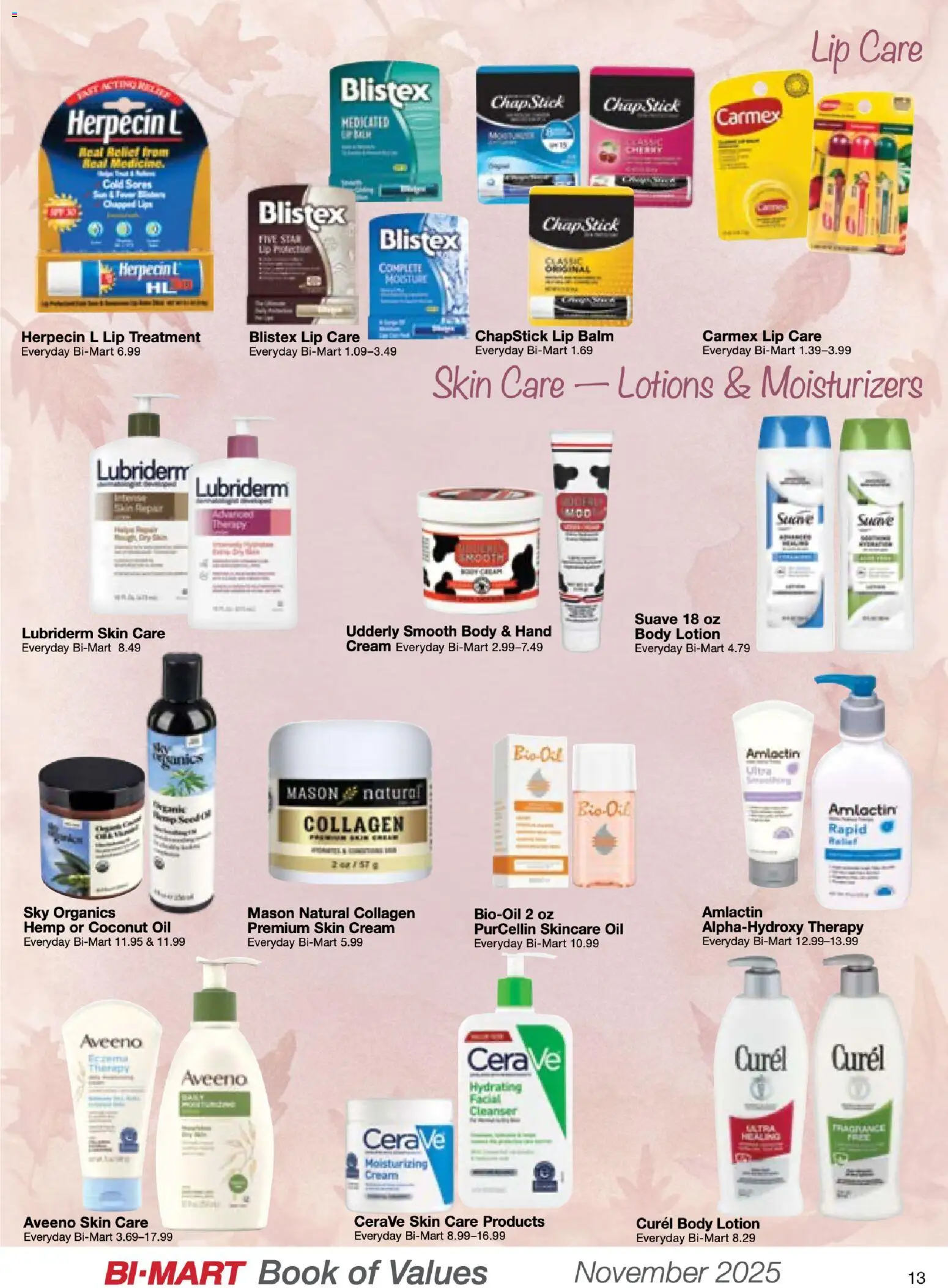 Bi-Mart November Health & Beauty Book of Values - valid from 01.11.2025 | Page: 13 | Products: Coconut Oil, Oil, Cream