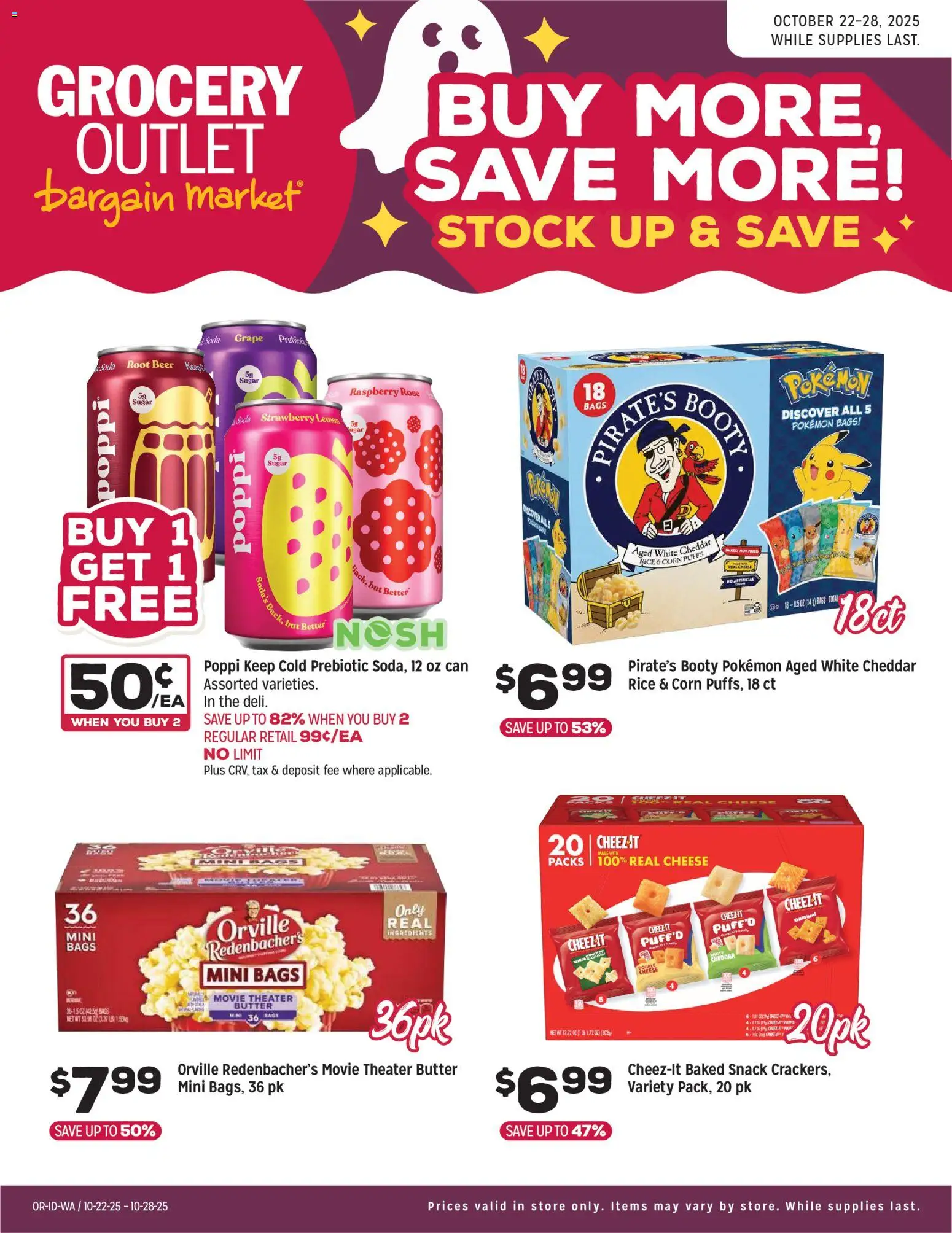 Grocery Outlet Weekly Ad - ID - valid from 22.10.2025 | Page: 2 | Products: Corn, Cheese, Beer, Rice