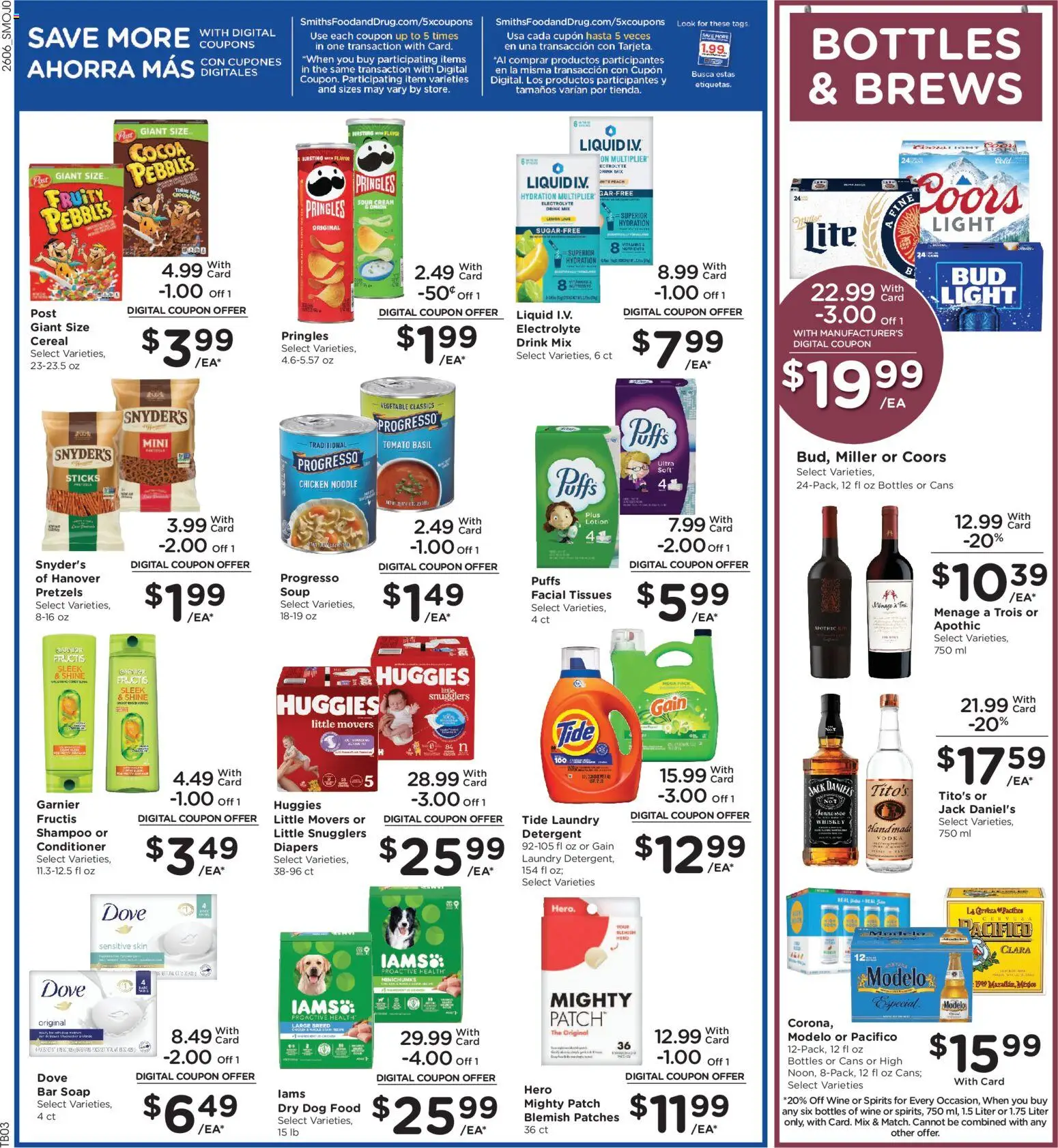 Smith's Weekly Ad - WY - valid from 11.03.2026 | Page: 5 | Products: Shampoo, Wine, Soap, Vodka