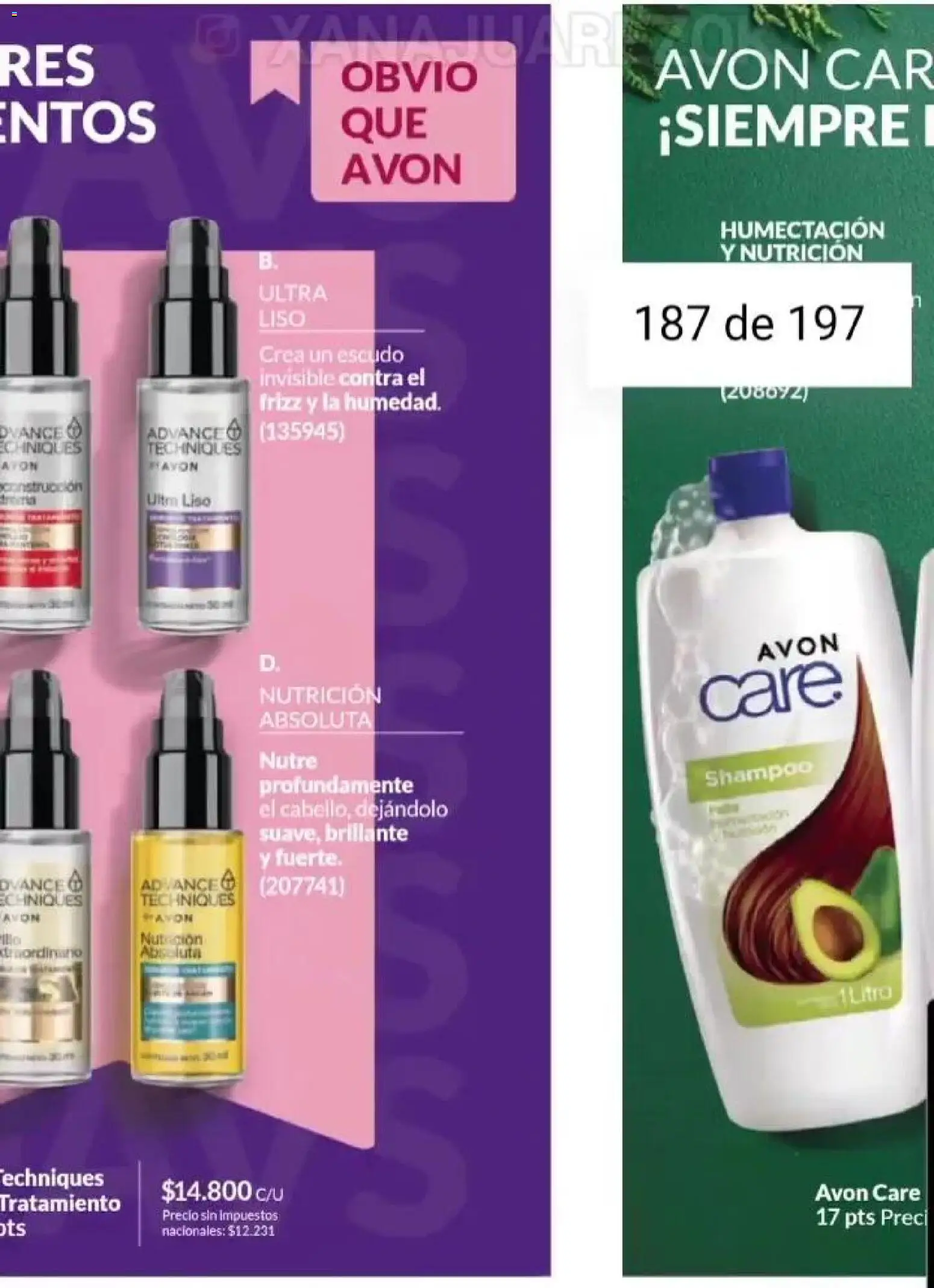 Catálogo AVON Campaña 15/2025 │ válido desde el 23.10.2025 | Página: 162 | Productos: Shampoo