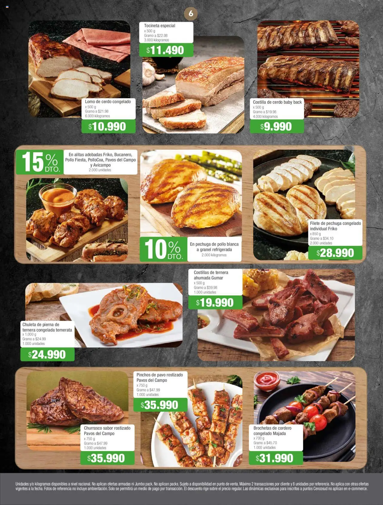 Jumbo revista - valida desde el 12.06.2025 | Página: 6 | Productos: Cerdo, Pollo, Individual, Tocineta