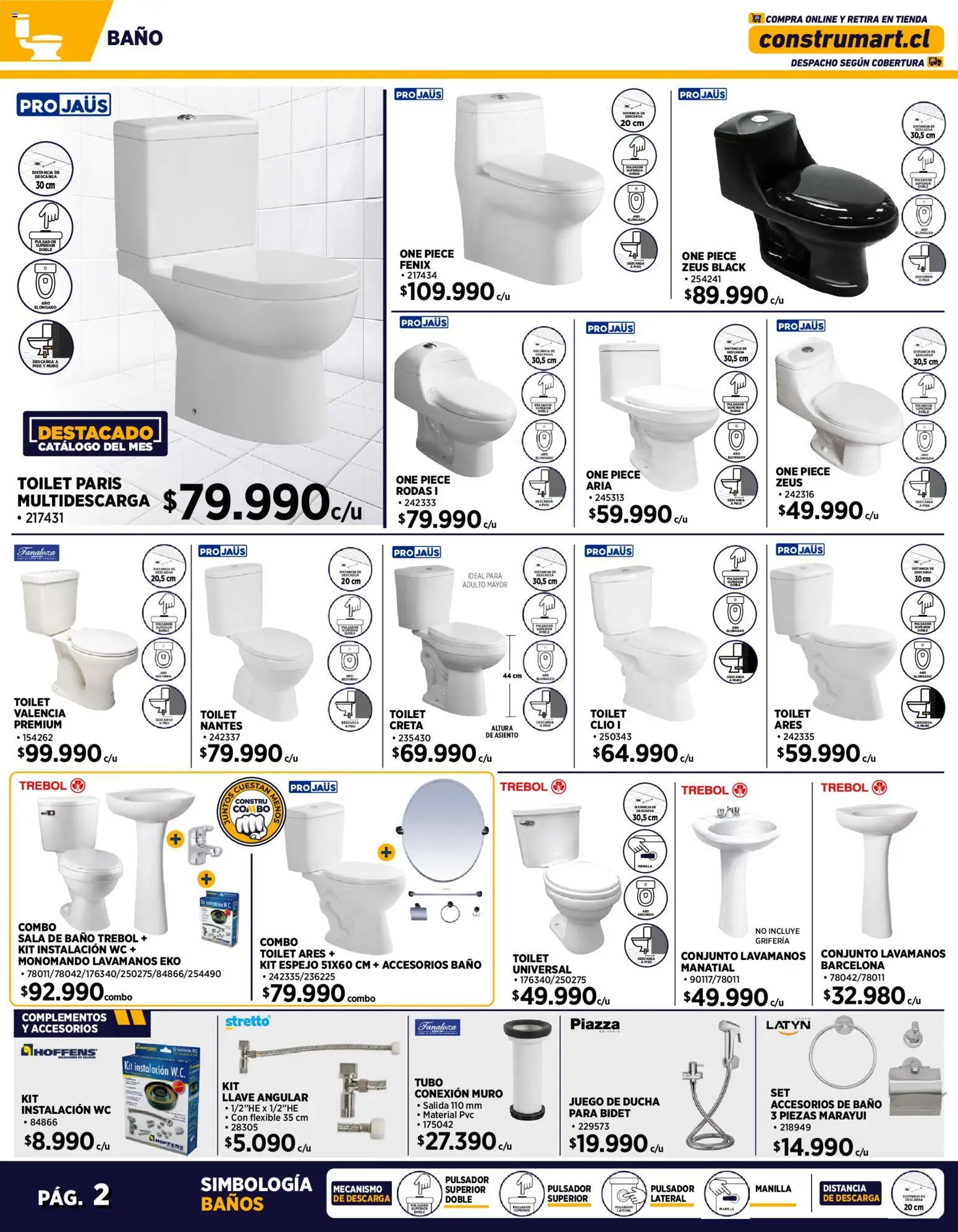 Construmart Ofertas │ válido desde el 01.01.2026 | Página: 2 | Productos: Wc, Baño, Flexible, Llave