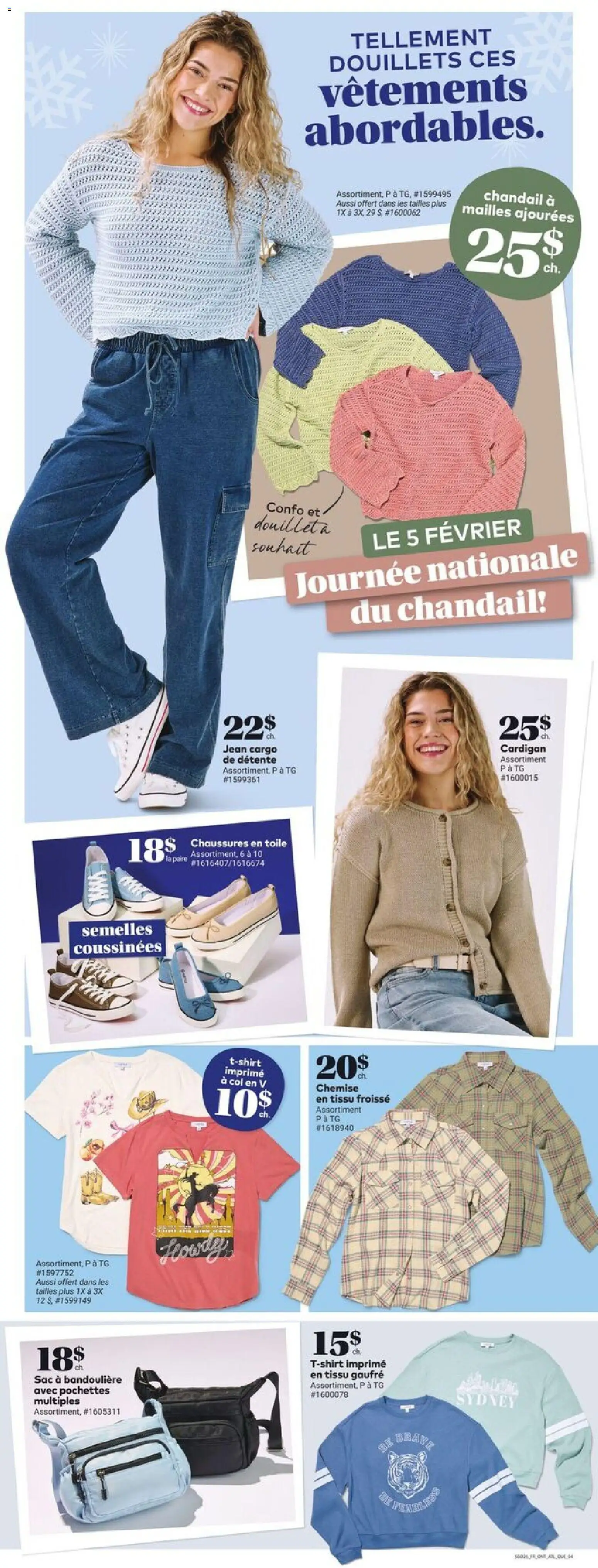 Giant Tiger flyer valid from 28.01.2026 | Page: 6 | Products: Cardigan, T-shirt, Shirt, Pants