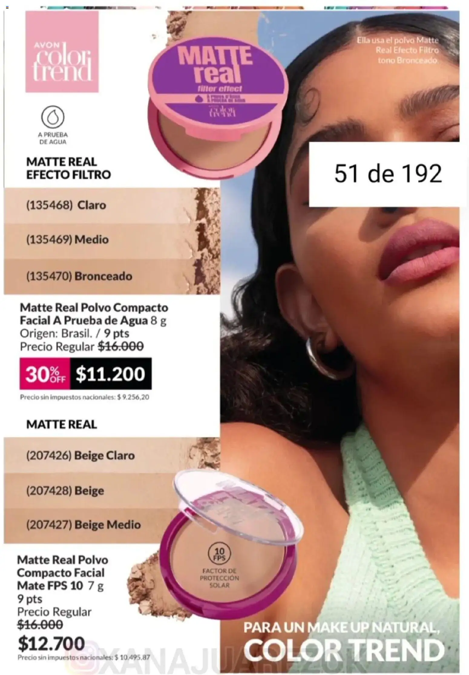 Avon - Campaña 3/2026 │ válido desde el 01.03.2026 | Página: 51 | Productos: Mate, Polvo, Polvo compacto, Agua