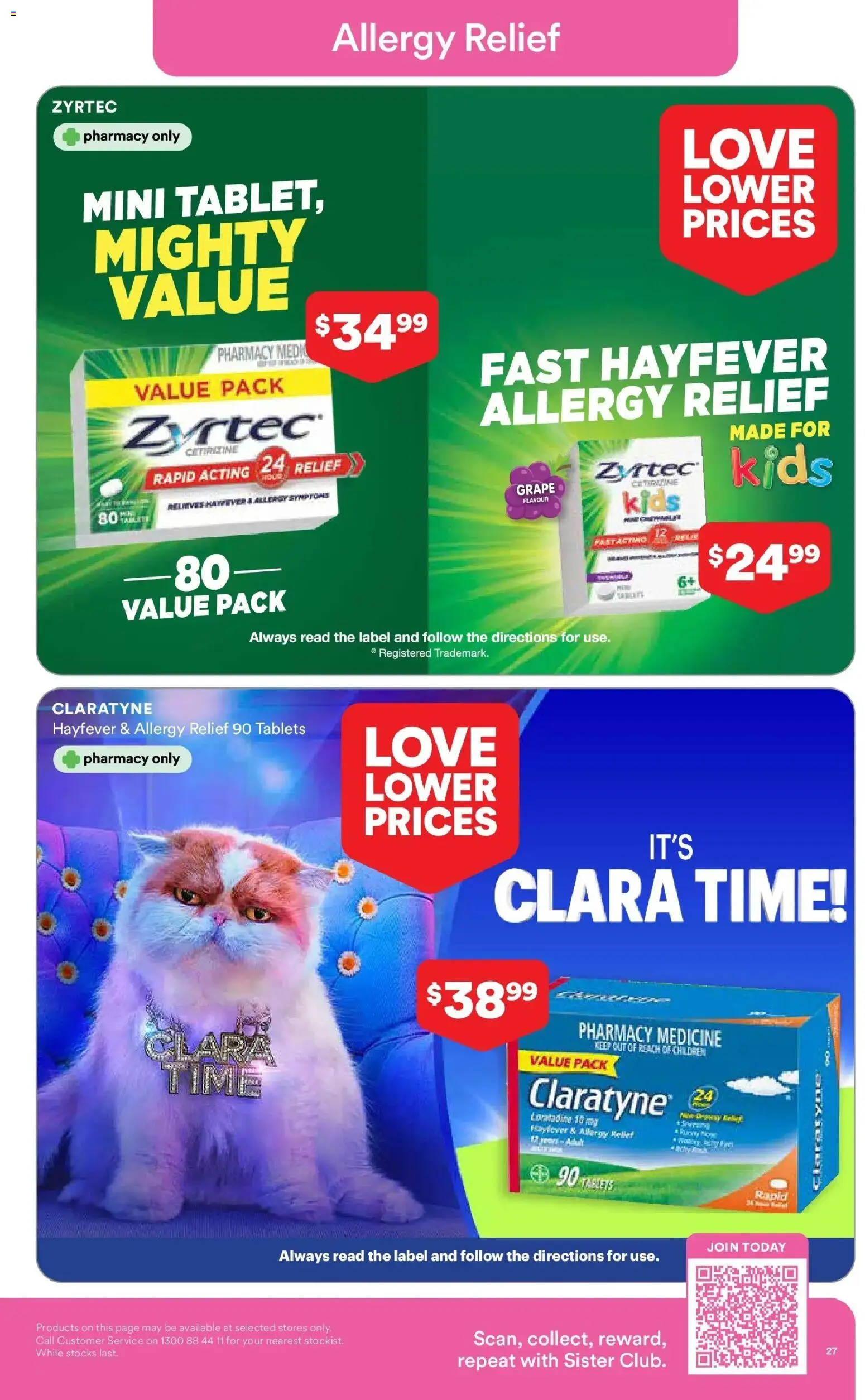 Priceline Pharmacy catalogue - valid from 01.12.2025 | Page: 27 | Products: Tablets, Allergy