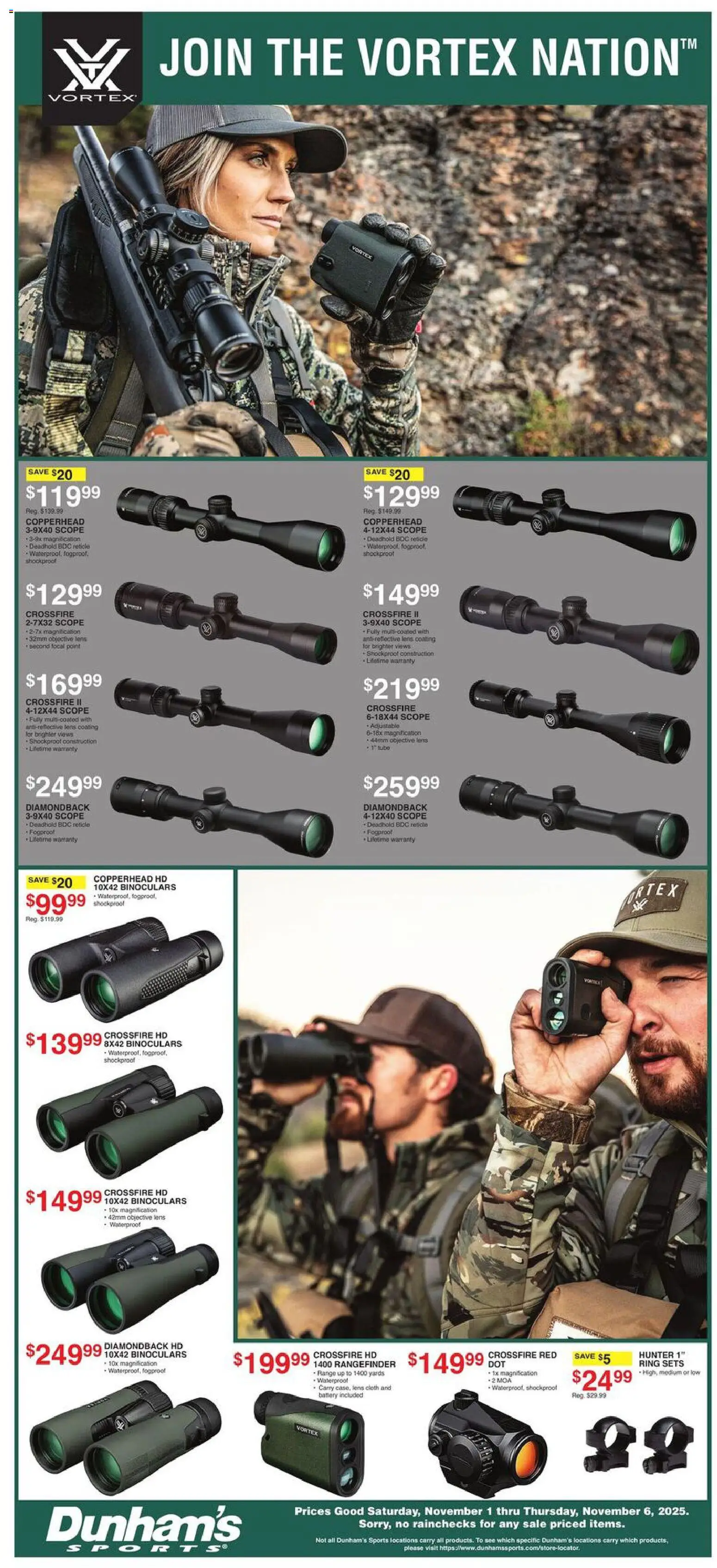 Dunham's Sports Black Friday - valid from 01.11.2025 | Page: 6 | Products: Battery, Ring, Rangefinder