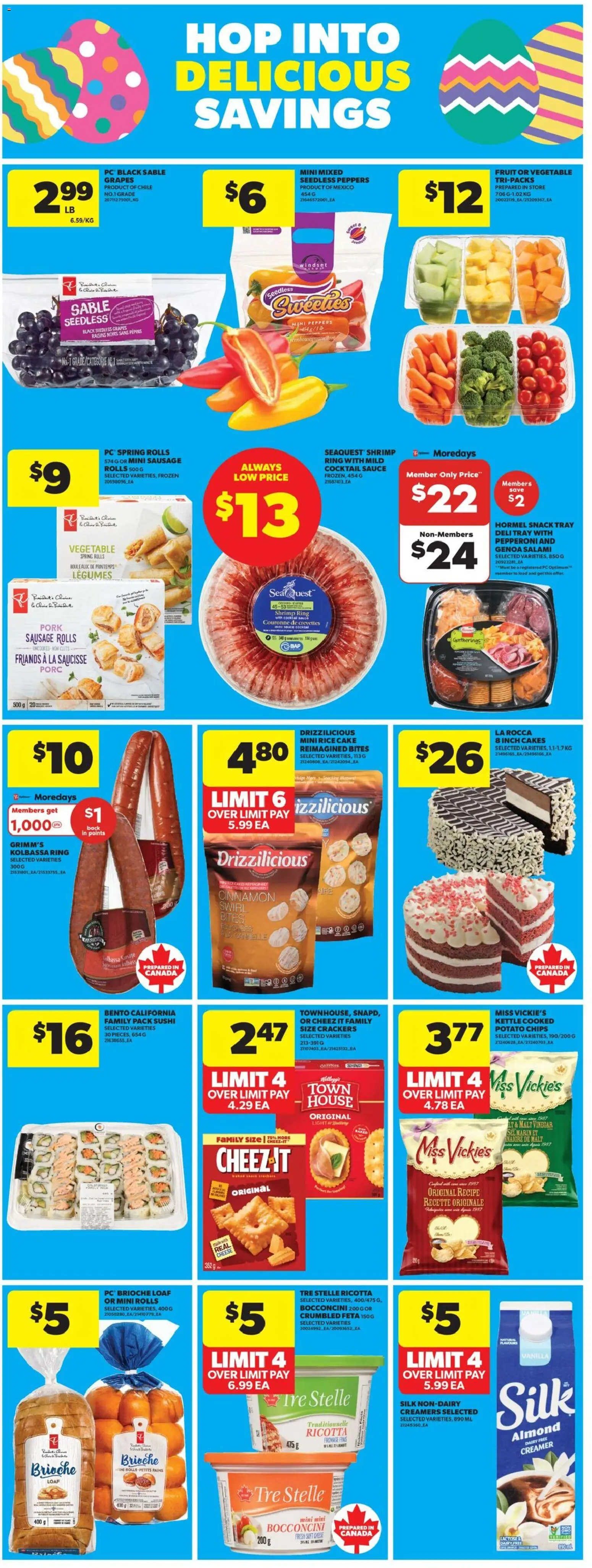 Real Canadian Superstore flyer valid from 19.03.2026 | Page: 14 | Products: Rice, Kettle, Cheese, Pork