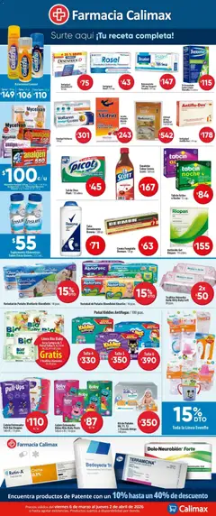 Vista previa de Calimax folleto Farmacia, nuevo folleto de la tienda, válido en México a partir del 06.03.2026 | Página: 2
