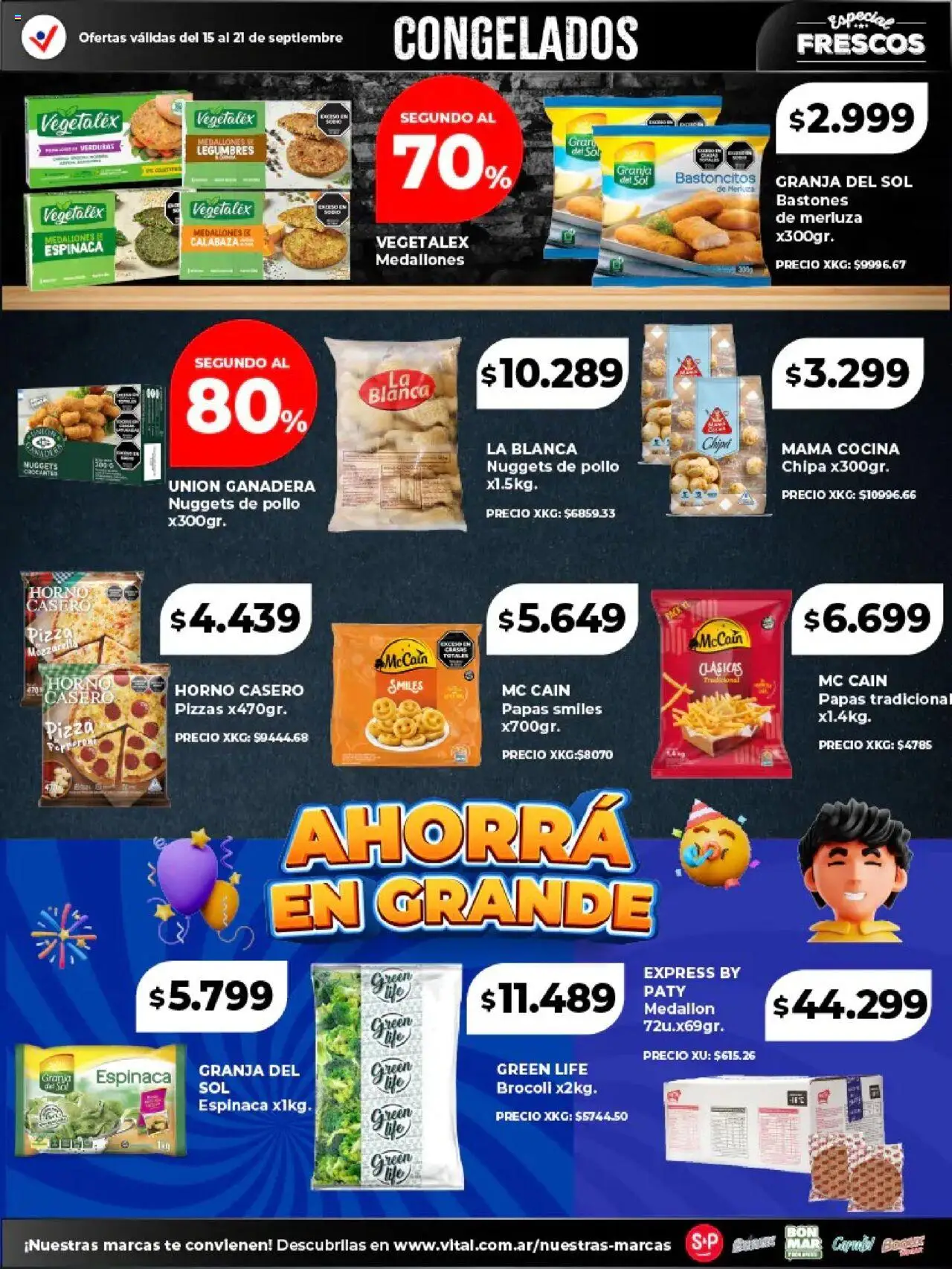 Vital - Especial de frescos │ válido desde el 15.09.2025 | Página: 7 | Productos: Horno, Brocoli, Espinaca, Té