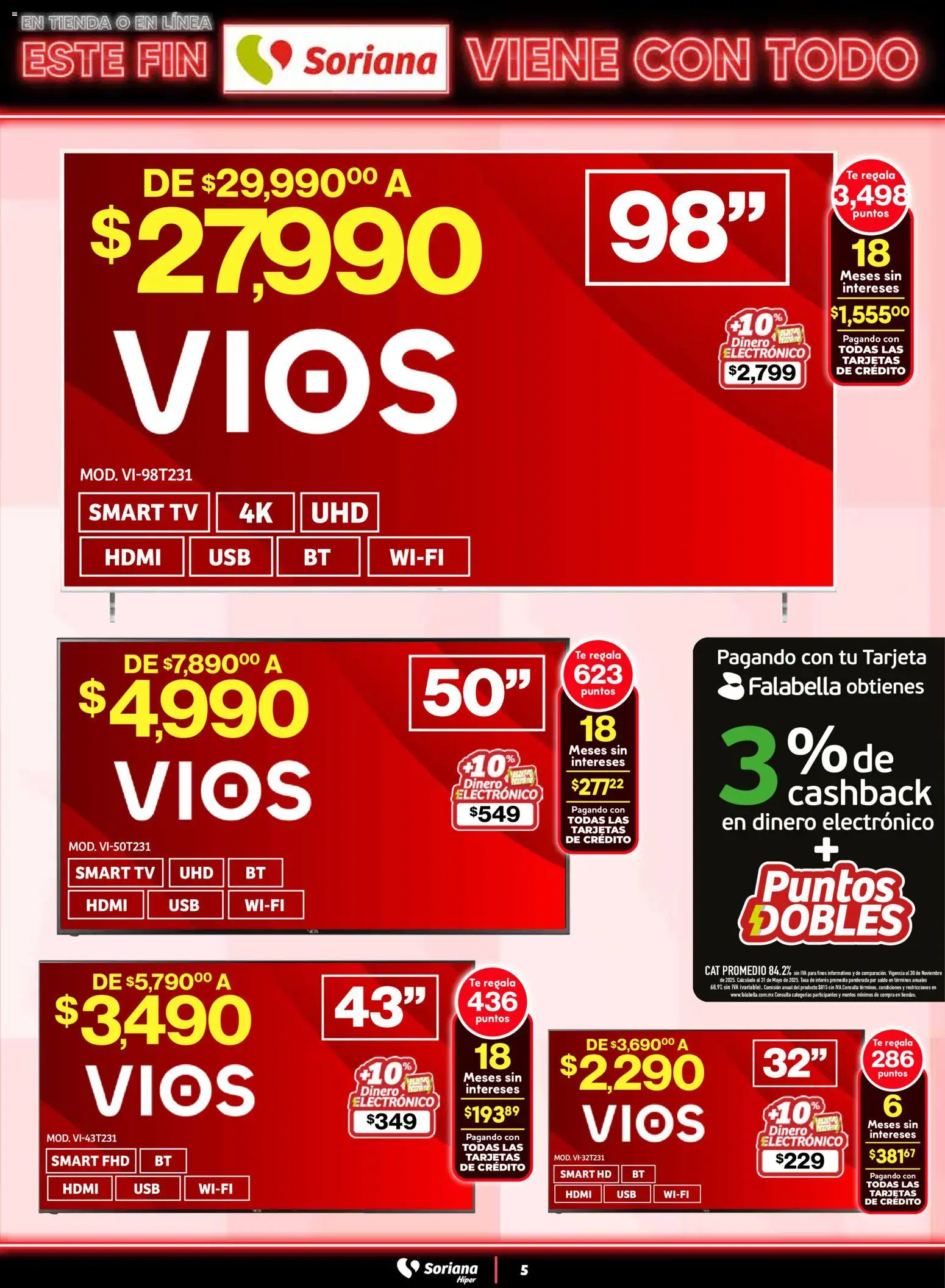 Nuevas ofertas de Soriana válidas en toda la República Mexicana desde el 05.11.2025. ¡Encuentra las mejores ofertas en Soriana - Este fin Soriana viene con todo Híper Nacional! | Página: 5 | Productos: Té