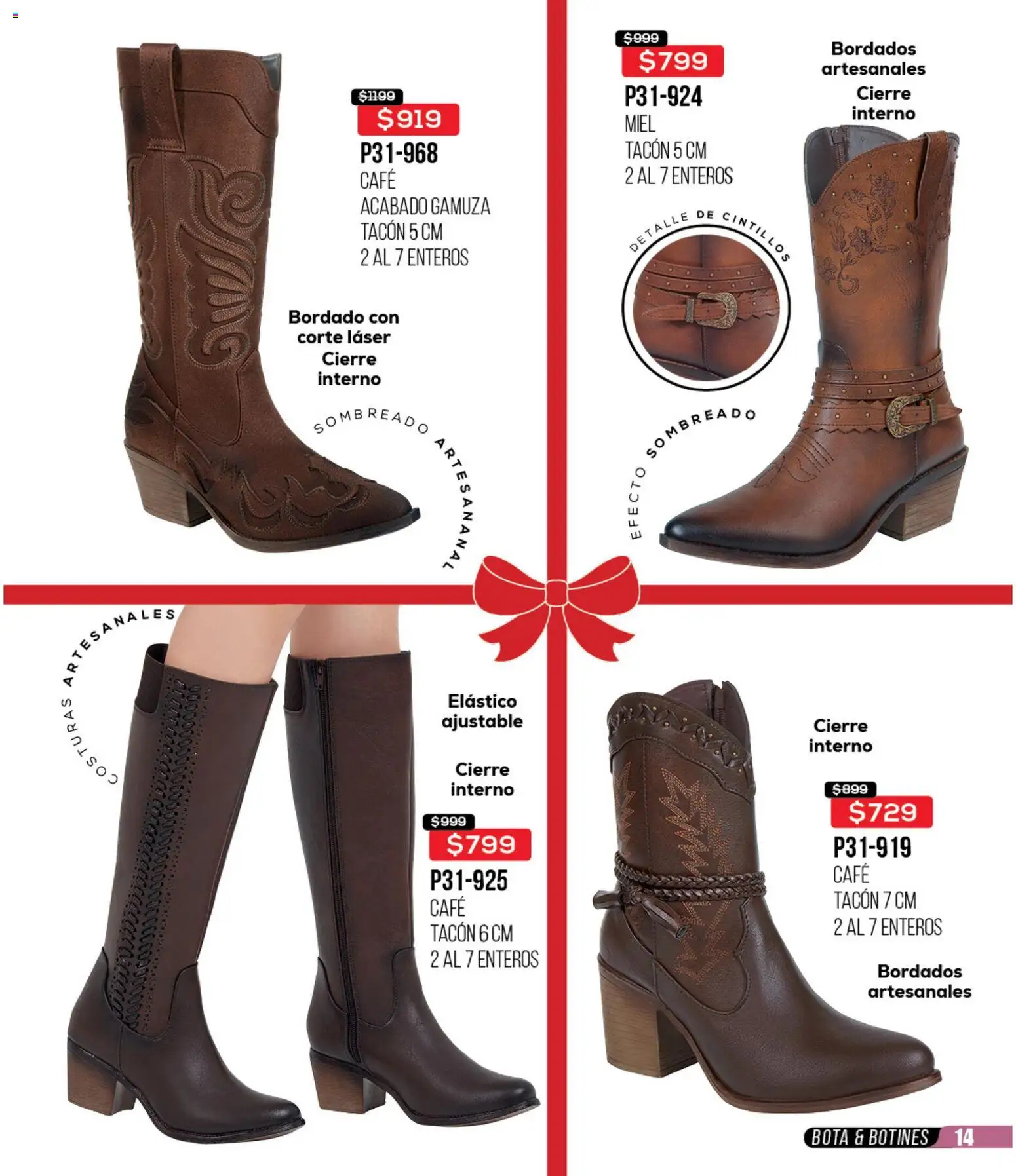 Nuevas ofertas de Cklass válidas en toda la República Mexicana desde el 30.11.2025. ¡Encuentra las mejores ofertas en Cklass catálogo Rebajas Navideñas Ropa! | Página: 272 | Productos: Café, Gamuza, Botines