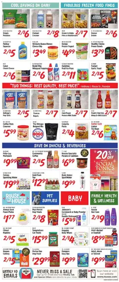 Preview of Rouses weekly ads valid from 26.12.2025 | Page: 7 | Products: Box, Pasta, Garlic, Sheet