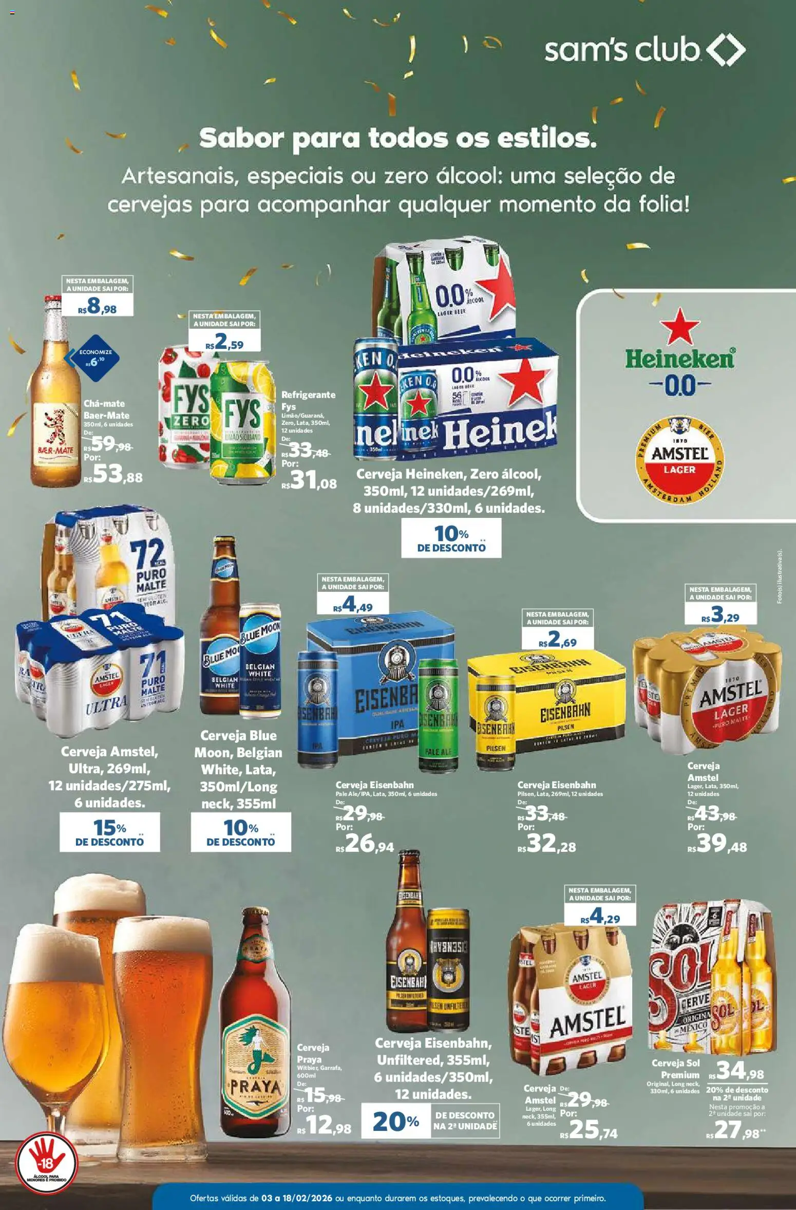 Sam's Club Folheto - válido de 03.02.2026 | Página: 2 | Produtos: Eisenbahn, Cerveja, Refrigerante