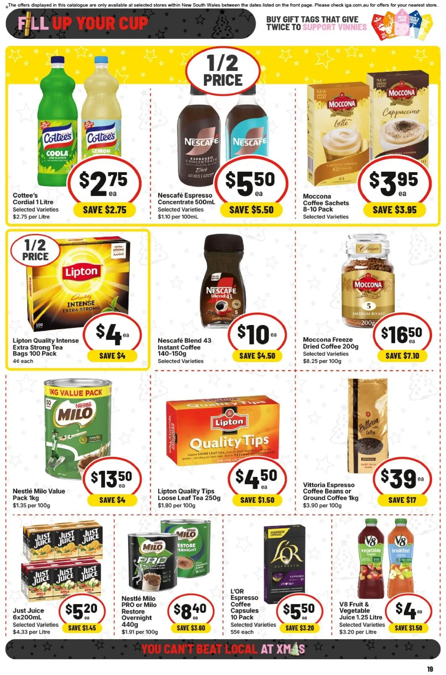 IGA catalogue - valid from 26.11.2025 | Page: 18 | Products: Coffee, Juice, Tea, Nescafe