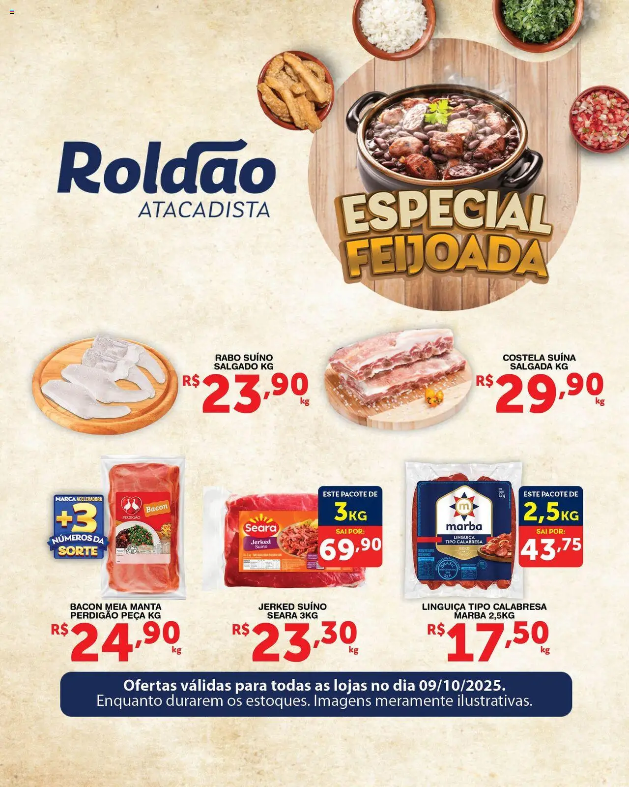 Roldão Folheto - válido de 09.10.2025 | Página: 1 | Produtos: Linguiça