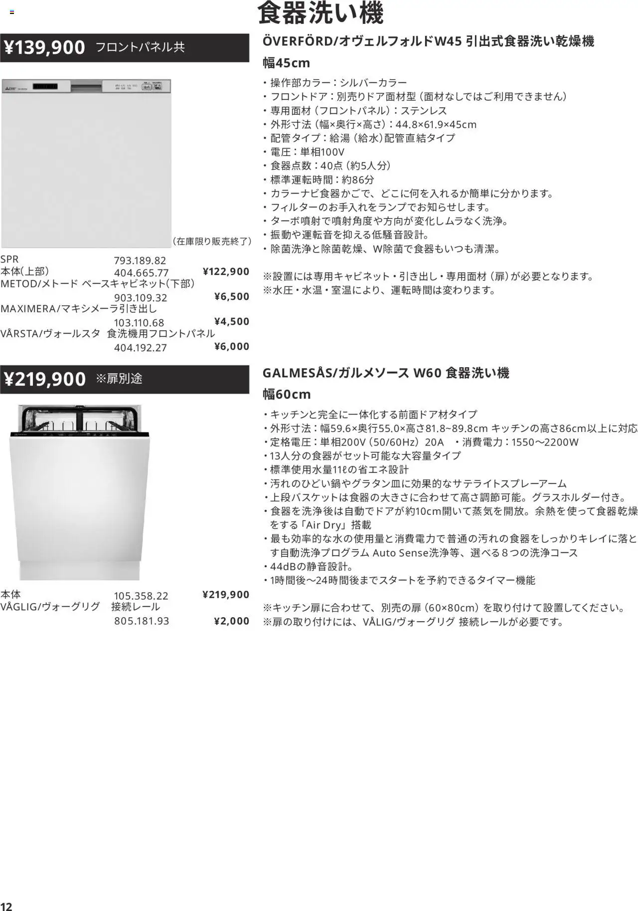  | ページ: 12 | 製品: 食器洗い機