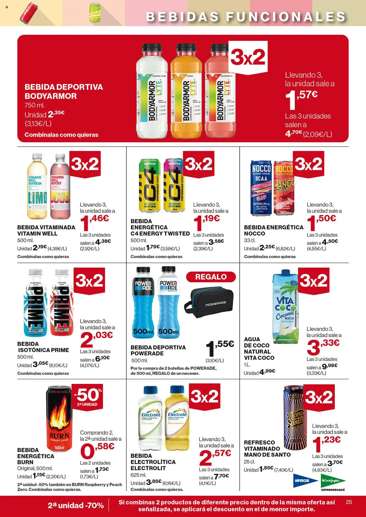 Nuevas ofertas de El Corte Inglés válidas en toda la República Mexicana desde el 28.08.2025. ¡Encuentra las mejores ofertas en El Corte Inglés - Catálogo Nuestros Mejores Precios! | Página: 25 | Productos: Azúcar, Refresco, Agua, Mango
