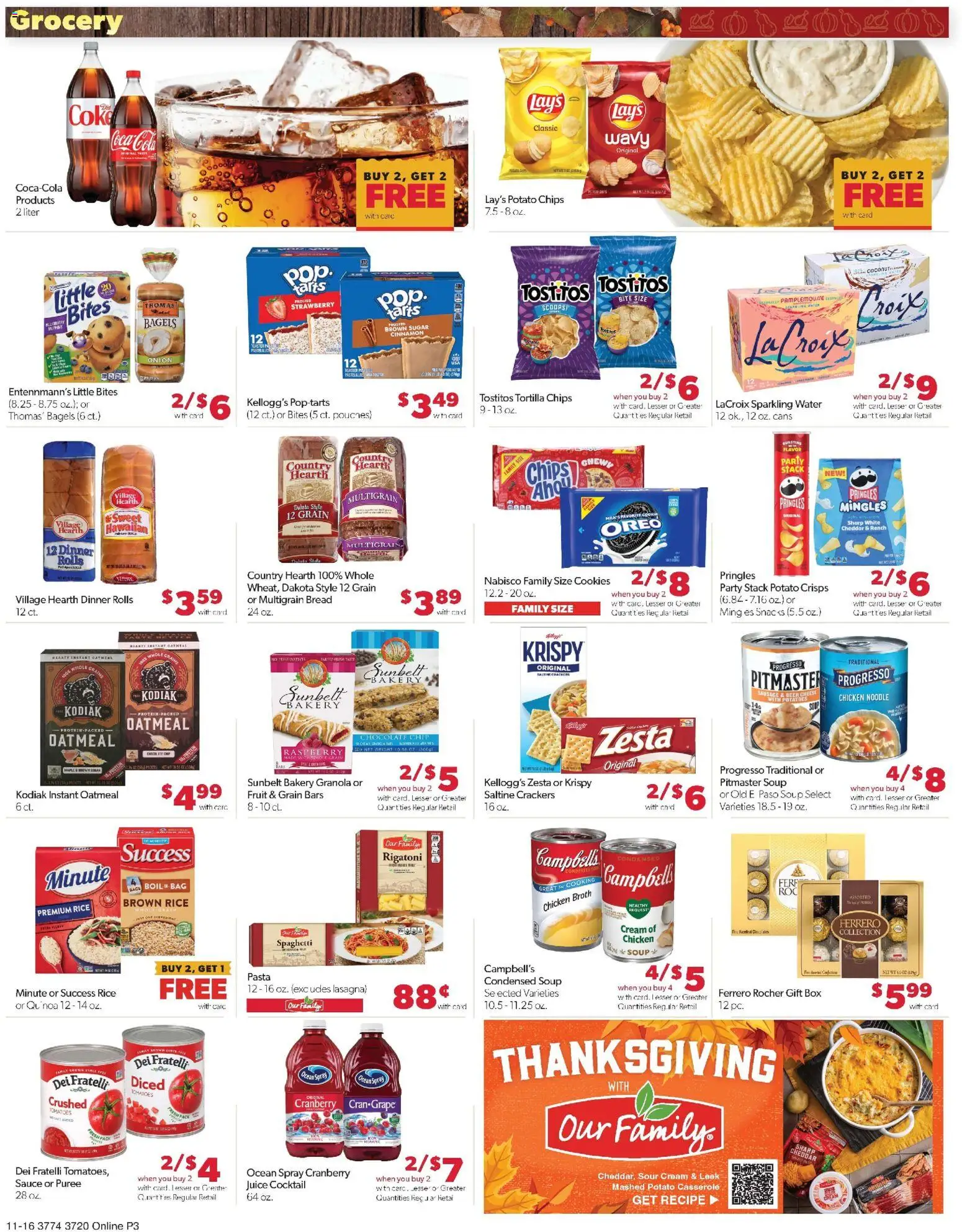 Family Fare Weekly Ad - NE - valid from 16.11.2025 | Page: 10 | Products: Bakery, Cookies, Potatoes, Sausage