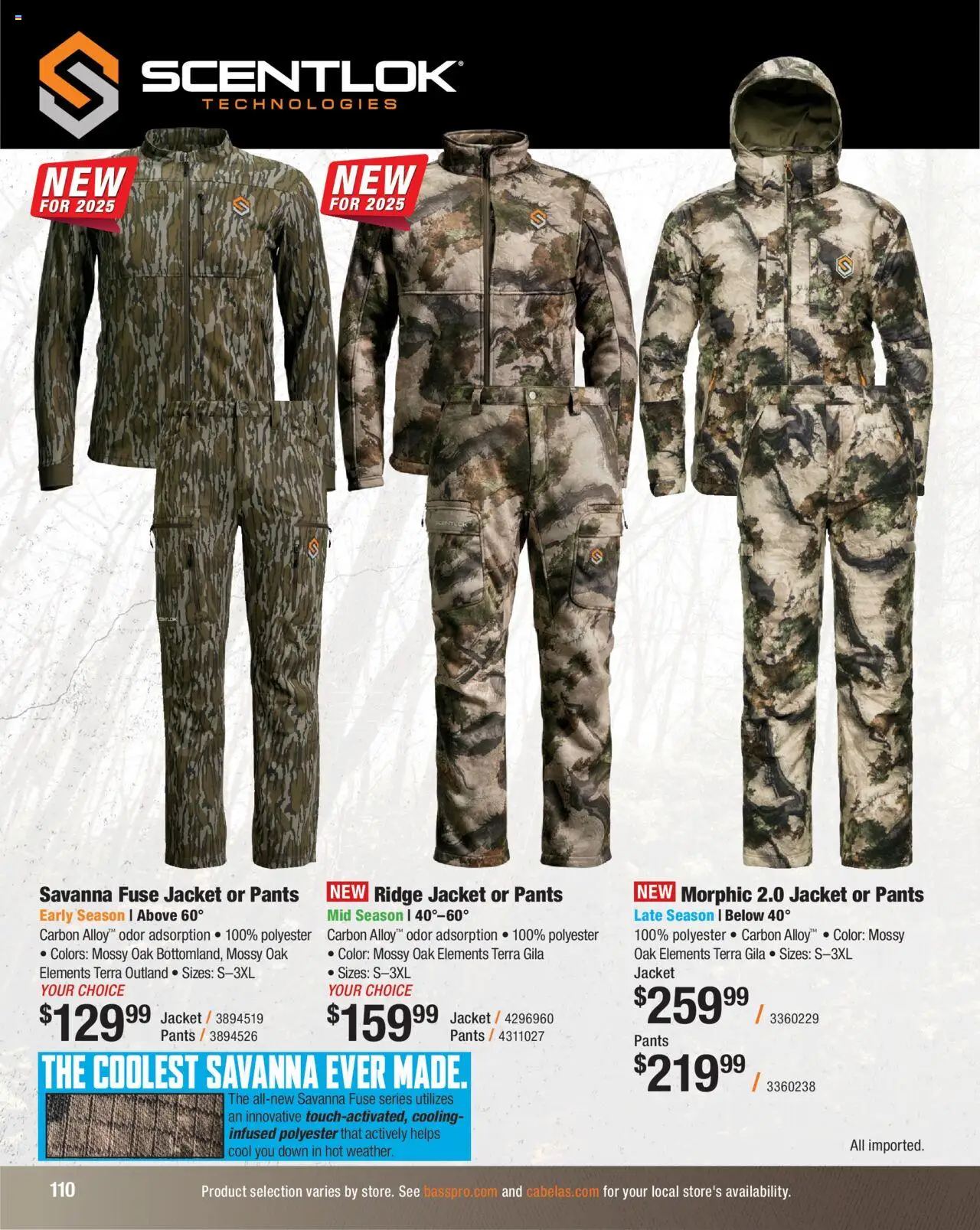 Cabela's Hunting Master 25 - valid from 11.08.2025 | Page: 110 | Products: Ridge, Jacket, Pants