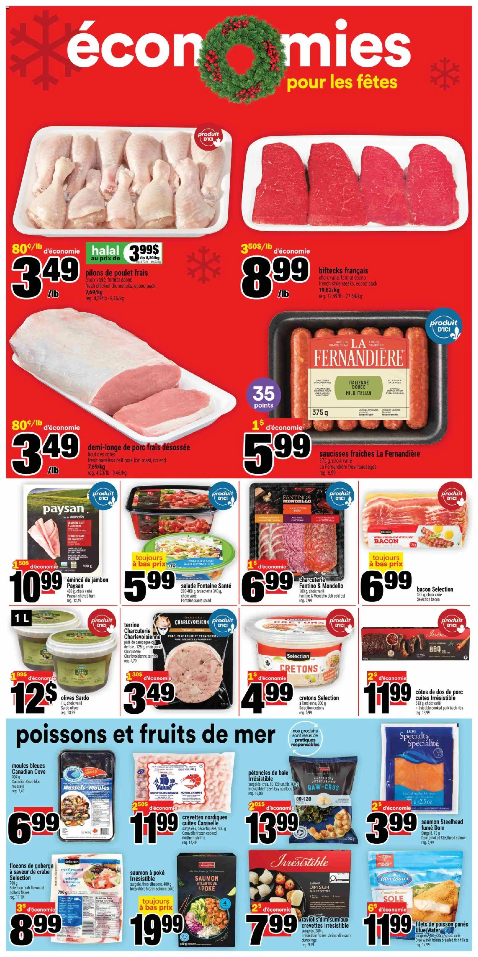 Super C flyer valid from 11.12.2025 | Page: 8 | Products: Flakes, Salad, Ham, Chicken