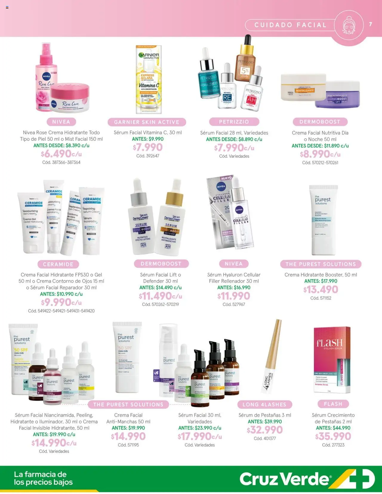 Belleza y Cuidado Personal Cruz Verde │ válido desde el 01.08.2025 | Página: 7 | Productos: Contorno, Uva, Crema, Serum