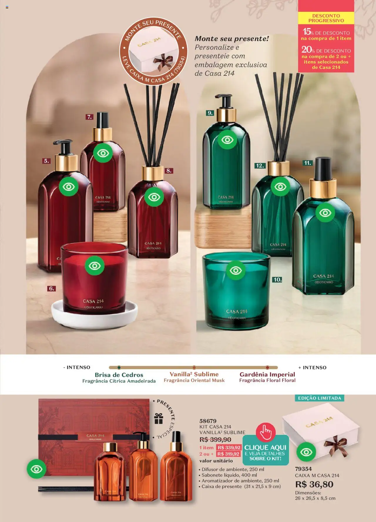 O Boticário Folheto - válido de 11.08.2025 | Página: 138 | Produtos: Difusor, Fragrância, Caixa, Sabonete