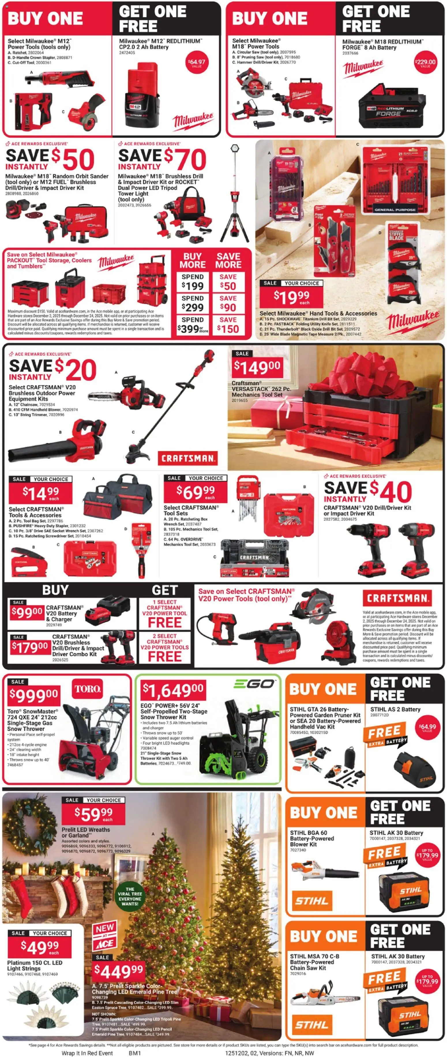 Giant Eagle Ace Ad - valid from 02.12.2025 | Page: 2 | Products: Socket, Tape Measure, Bag, Blower