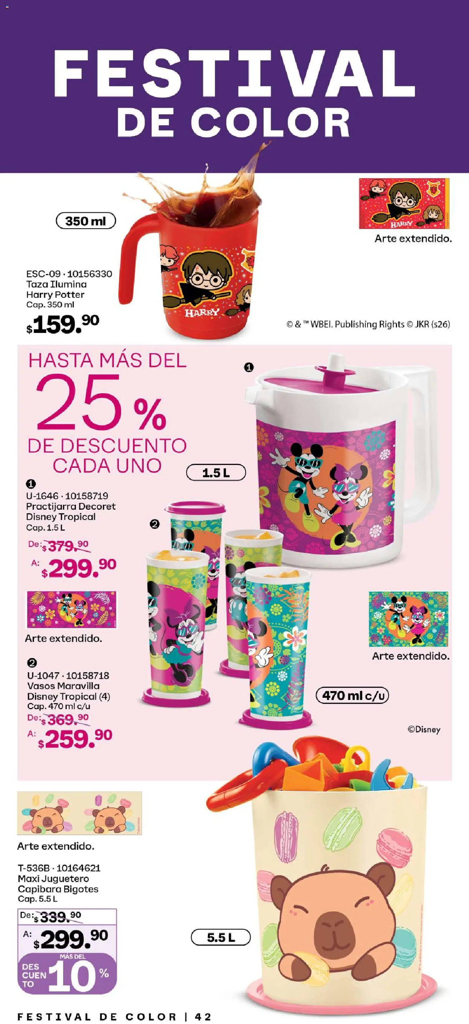 Nuevas ofertas de Tupperware válidas en toda la República Mexicana desde el 26.01.2026. ¡Encuentra las mejores ofertas en Tupperware catálogo! | Página: 42 | Productos: Taza, Vasos