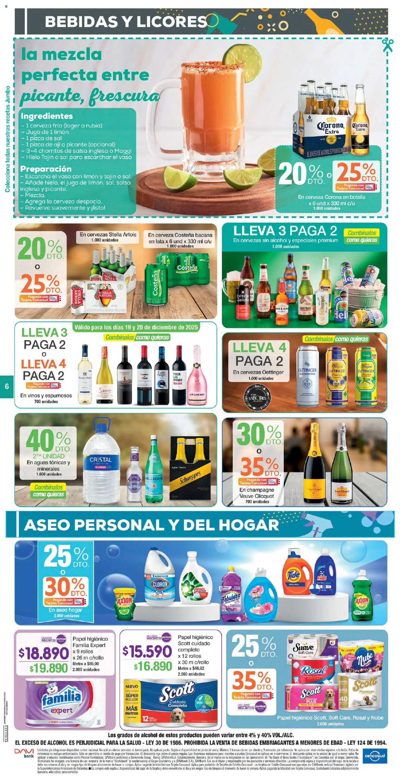 Jumbo revista - valida desde el 19.12.2025 | Página: 6 | Productos: Aji, Sal, Sobre, Cerveza